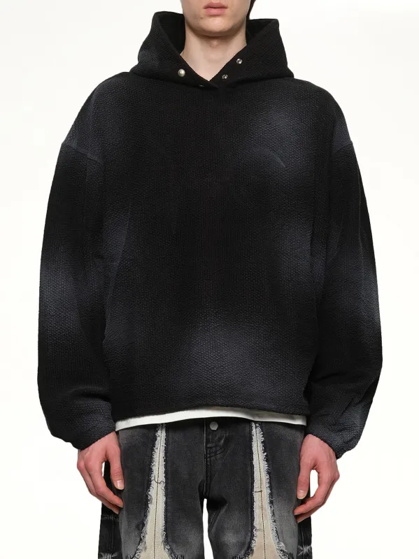 TC Sprayed Terry Hoodie in Black sold by MARAIS