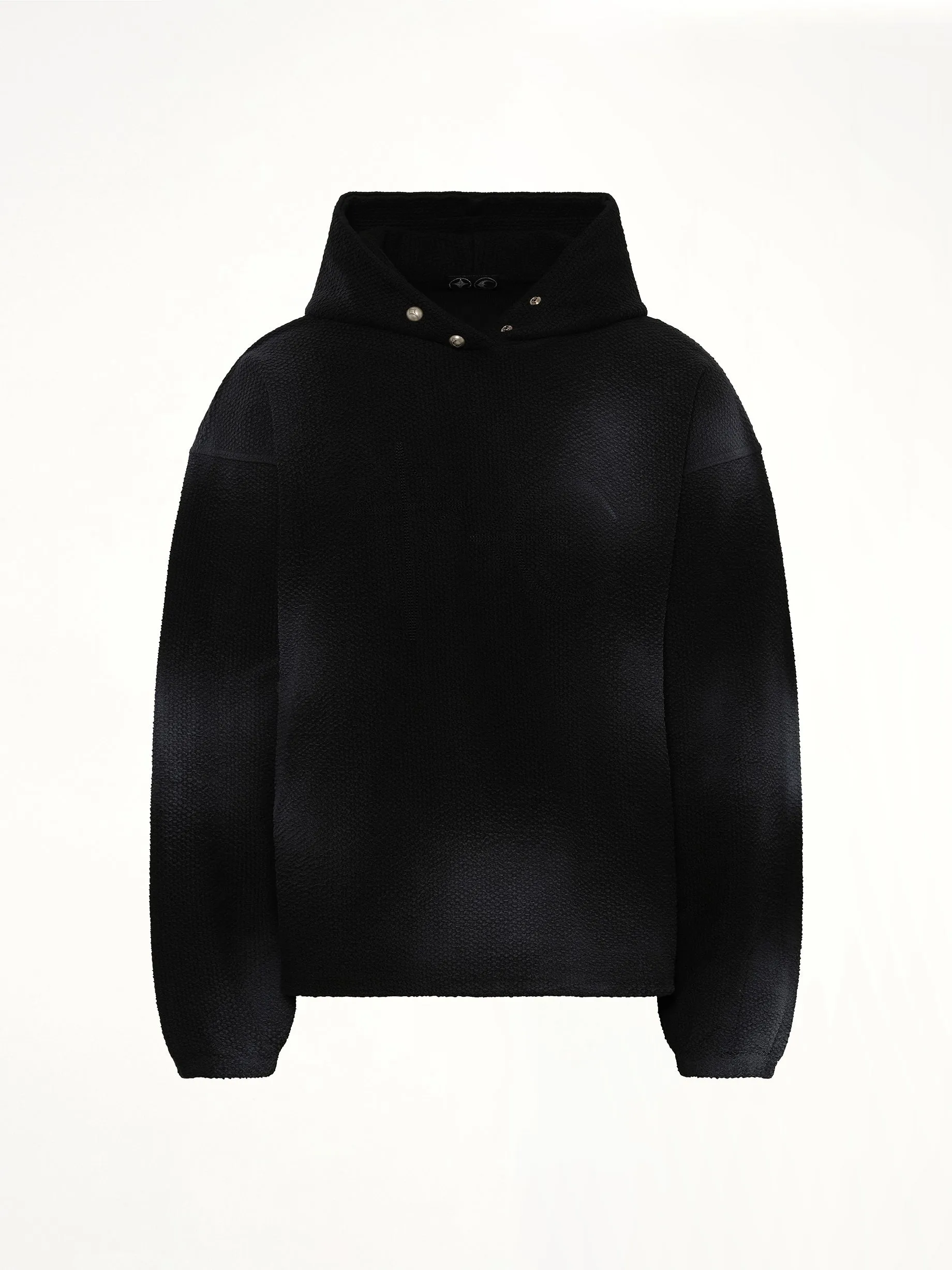 TC Sprayed Terry Hoodie in Black sold by MARAIS product image thumbnail 2