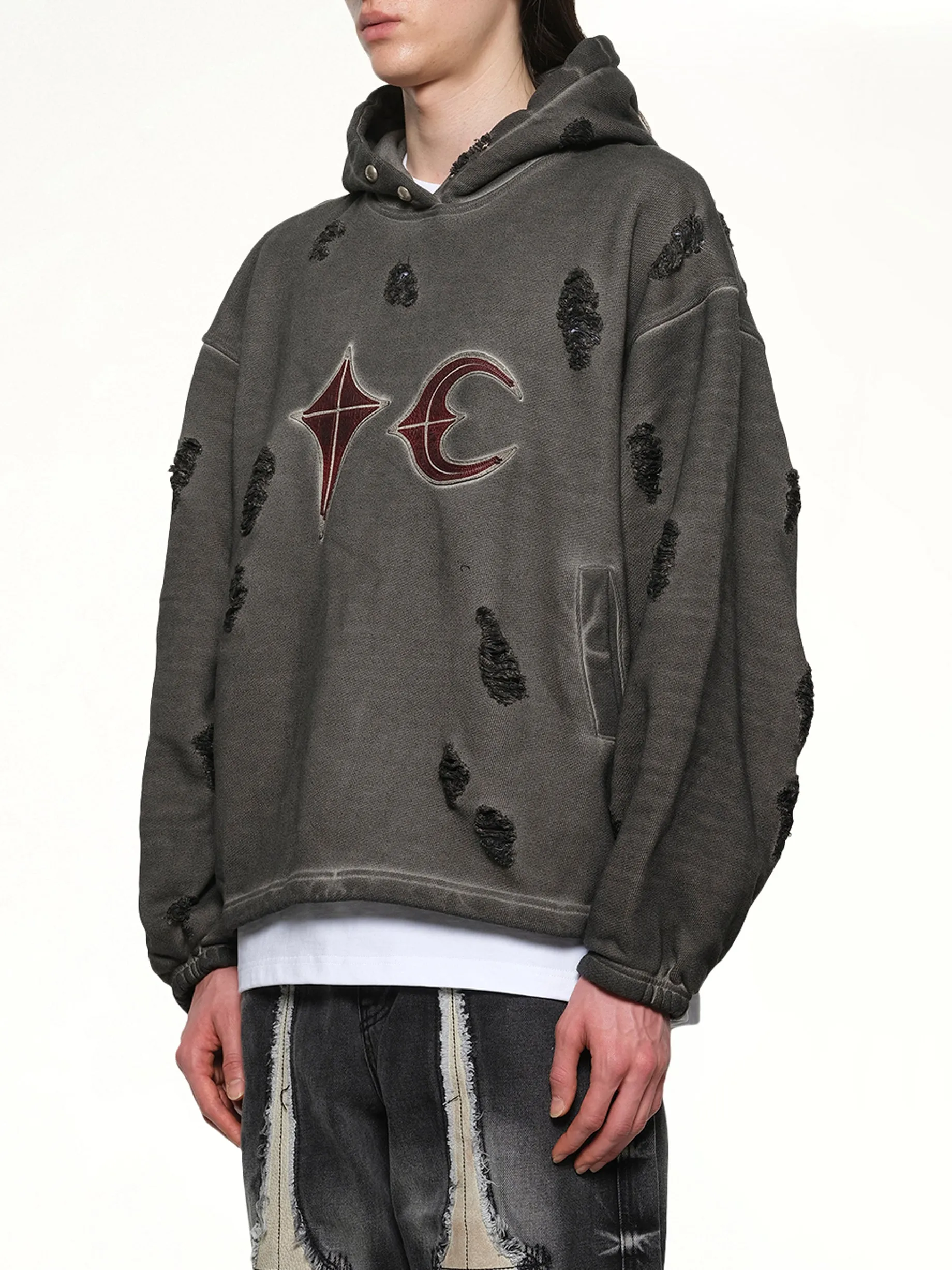Rock Hoodie in Grey sold by MARAIS product image thumbnail 3
