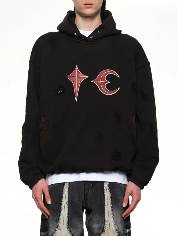 Rock Hoodie in Black sold by MARAIS