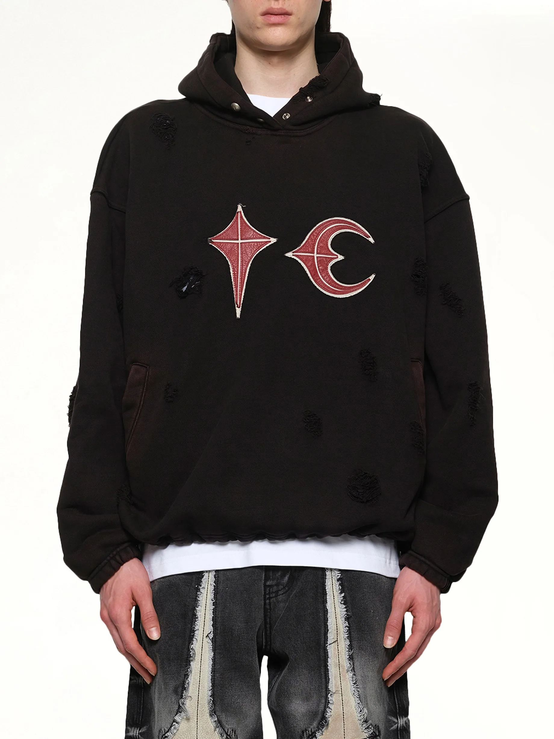 Rock Hoodie in Black sold by MARAIS