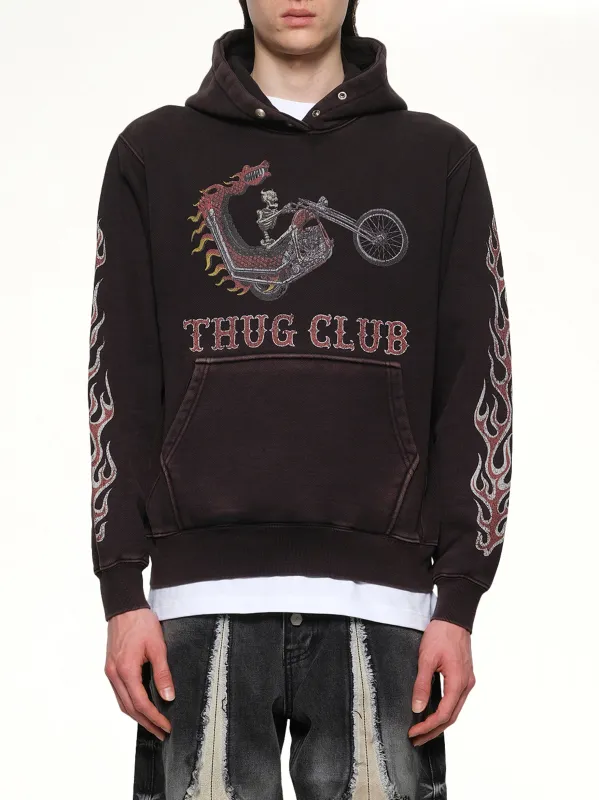 Dragon Chopper Hoodie in Black sold by MARAIS