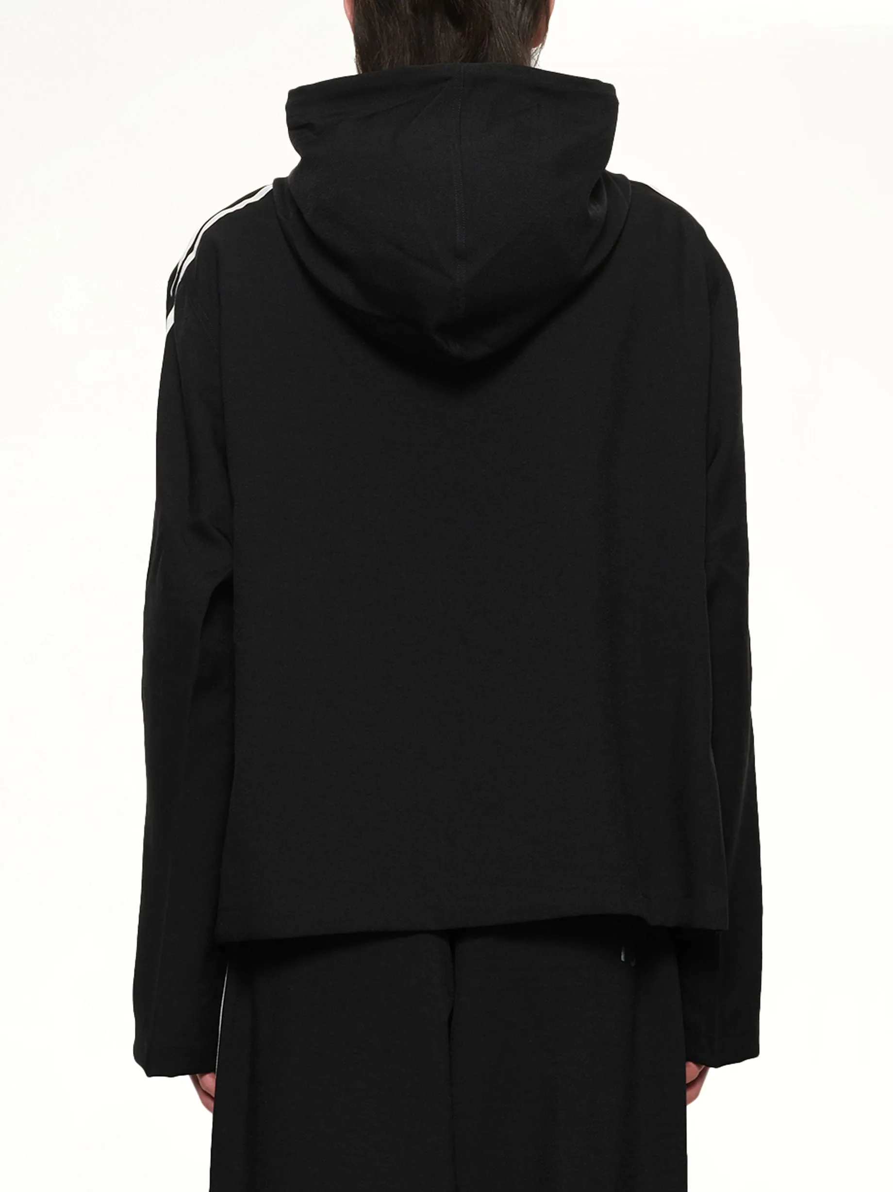 Hooded Track Top 3-Stripes in Black sold by MARAIS product image thumbnail 5