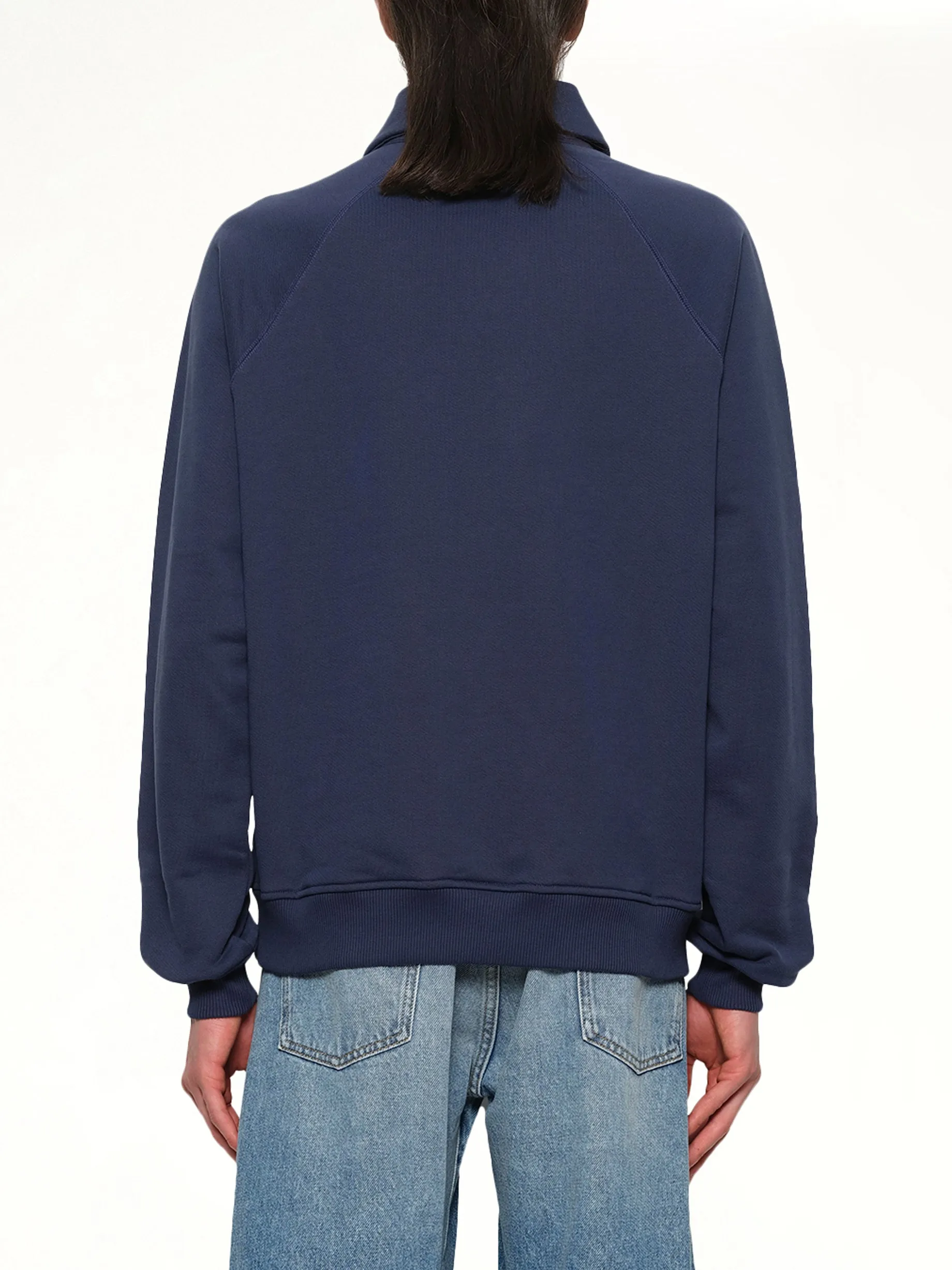 Collar Sweatshirt in Navy sold by MARAIS product image thumbnail 5
