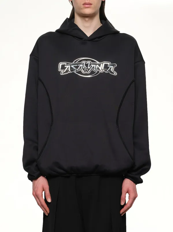 Oversized Panelled Hoodie in Black sold by MARAIS