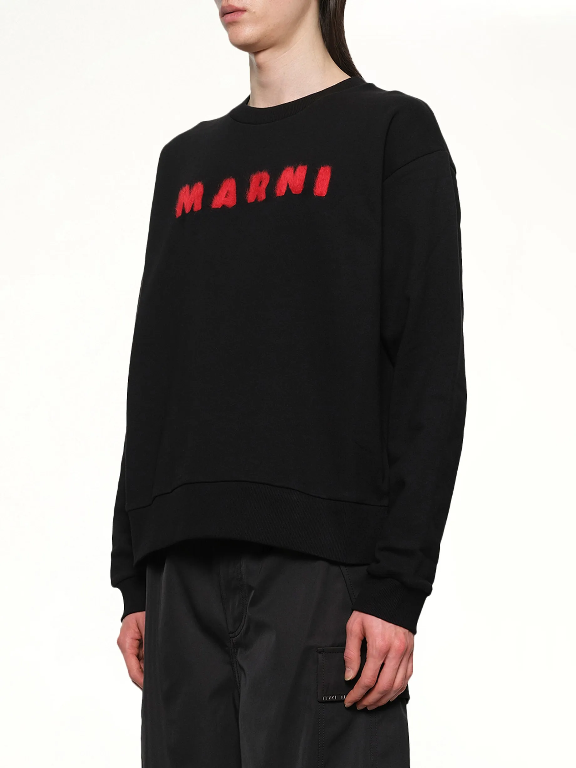 Marni Logo Sweatshirt in Black sold by MARAIS product image thumbnail 3