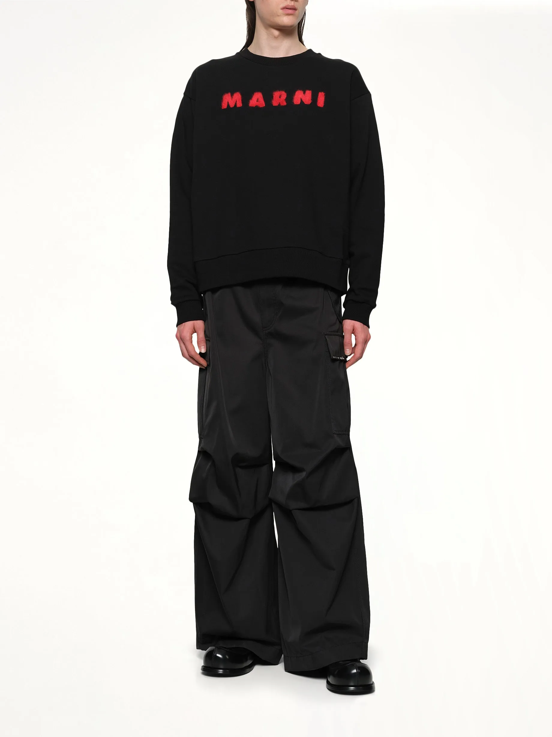 Marni Logo Sweatshirt in Black sold by MARAIS product image thumbnail 4