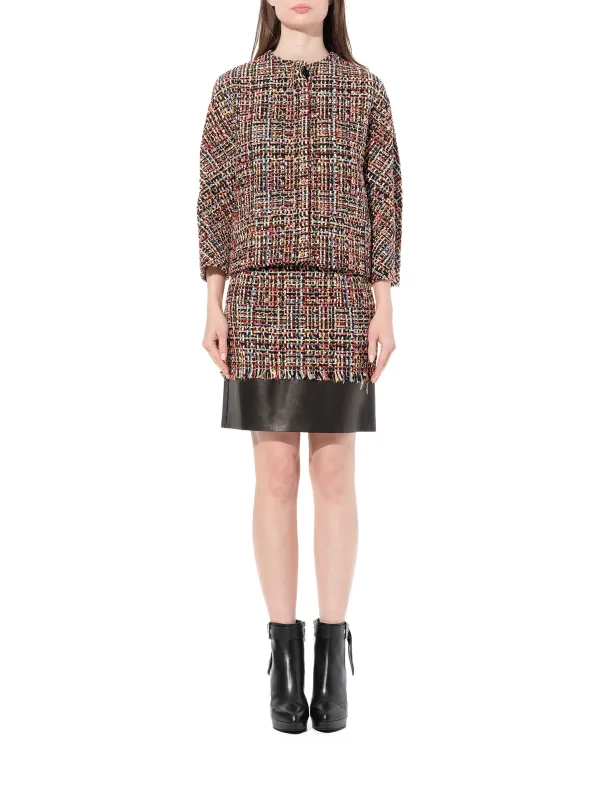 Jacquard Skirt in Multicolor made by Alexander McQueen