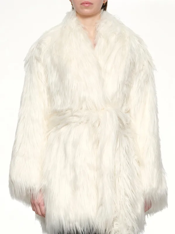 Juno Coat in Cream sold by MARAIS