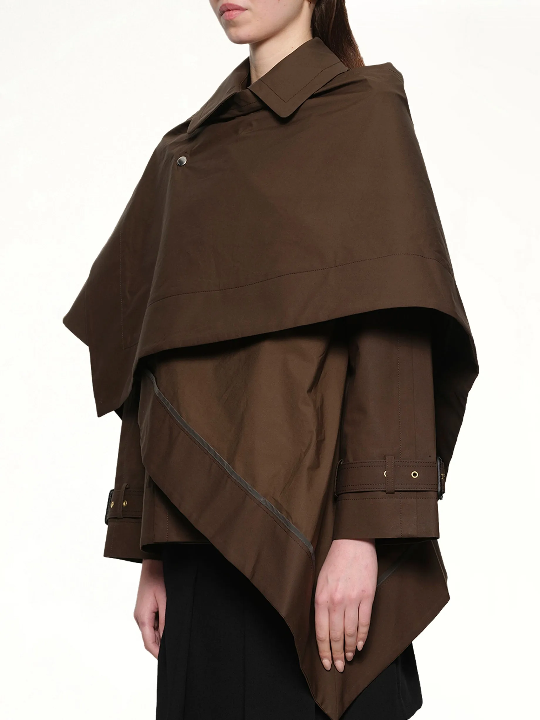 Cotton Gabardine Jacket in Brown sold by MARAIS product image thumbnail 3