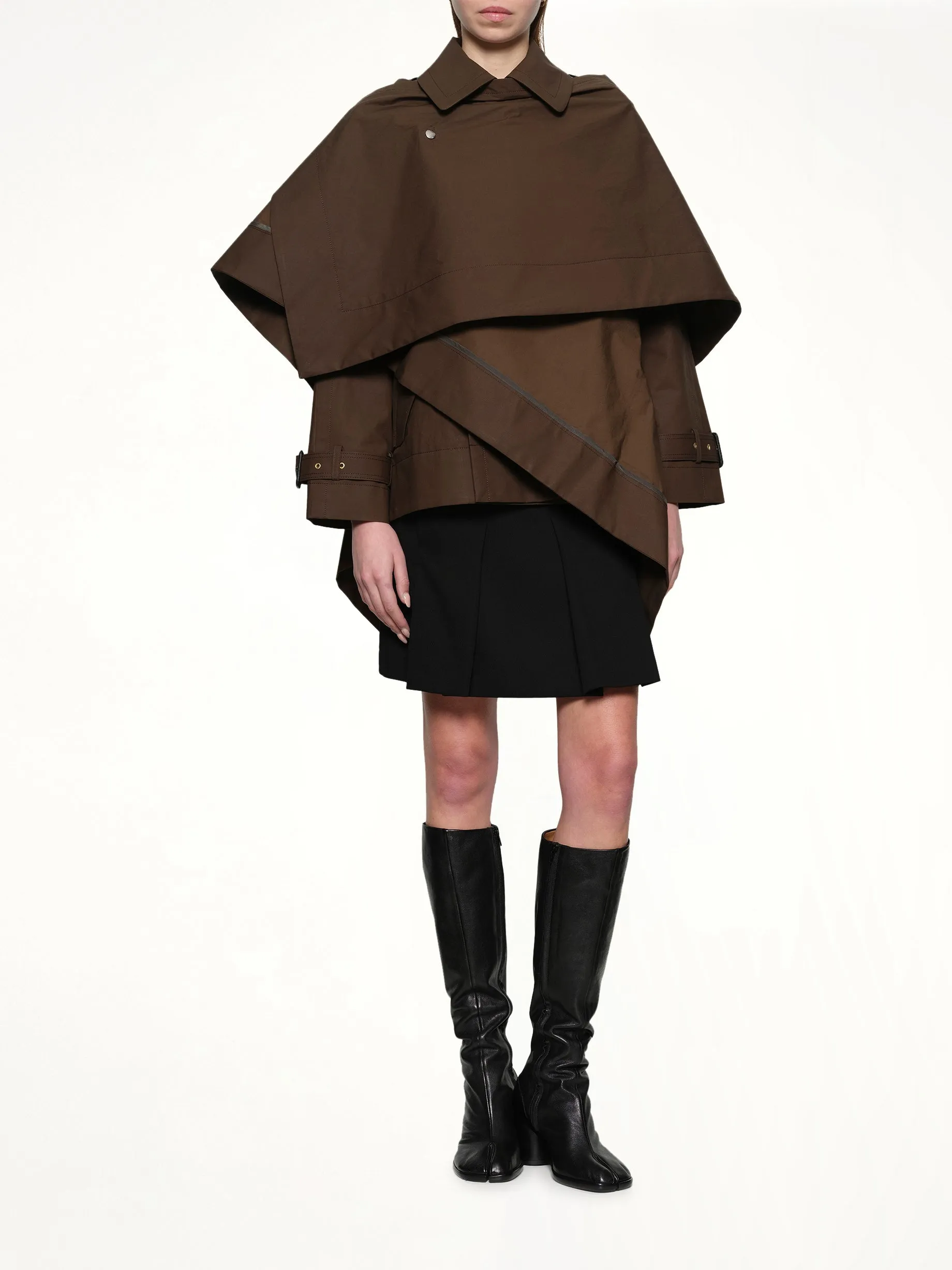 Cotton Gabardine Jacket in Brown sold by MARAIS product image thumbnail 4