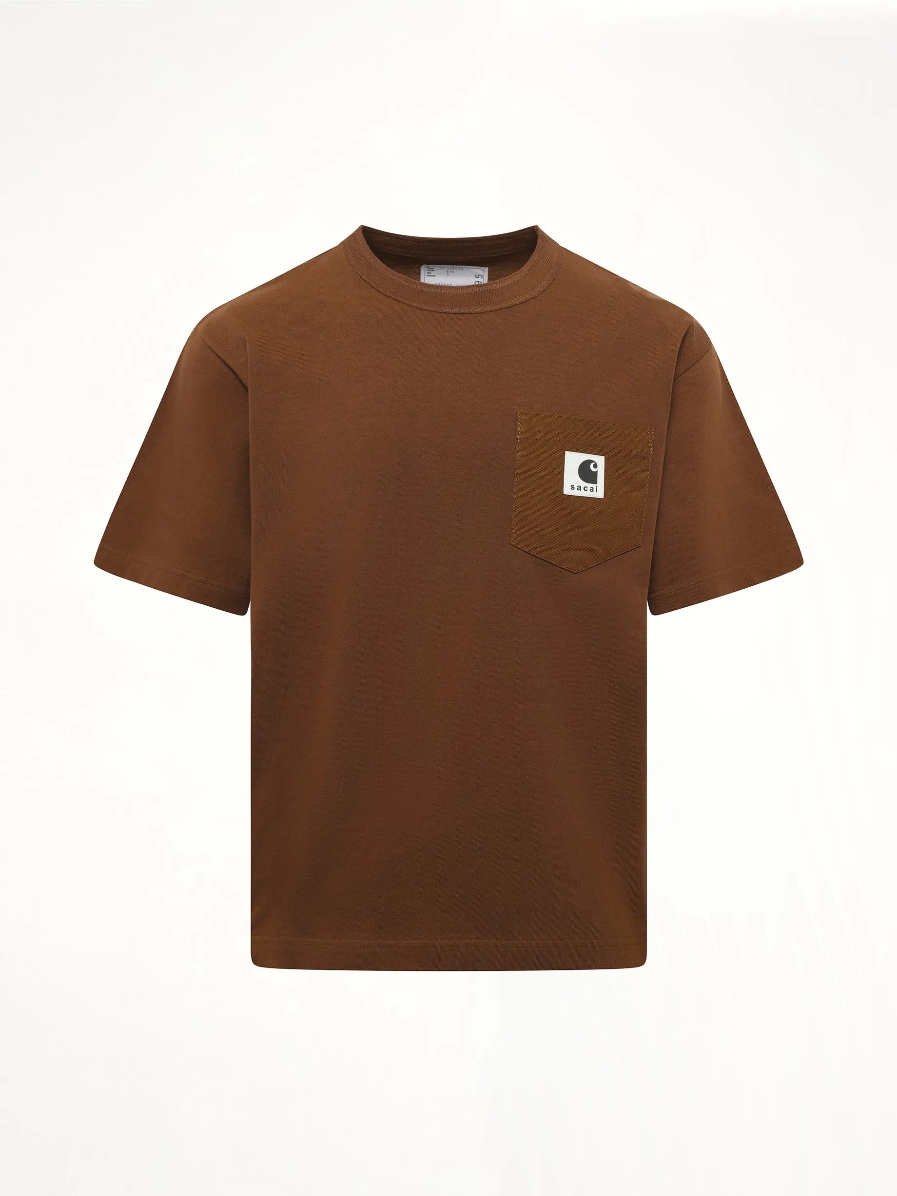 Carhartt WIP Cotton Jersey T-Shirt in Dark Beige sold by MARAIS product image thumbnail 2