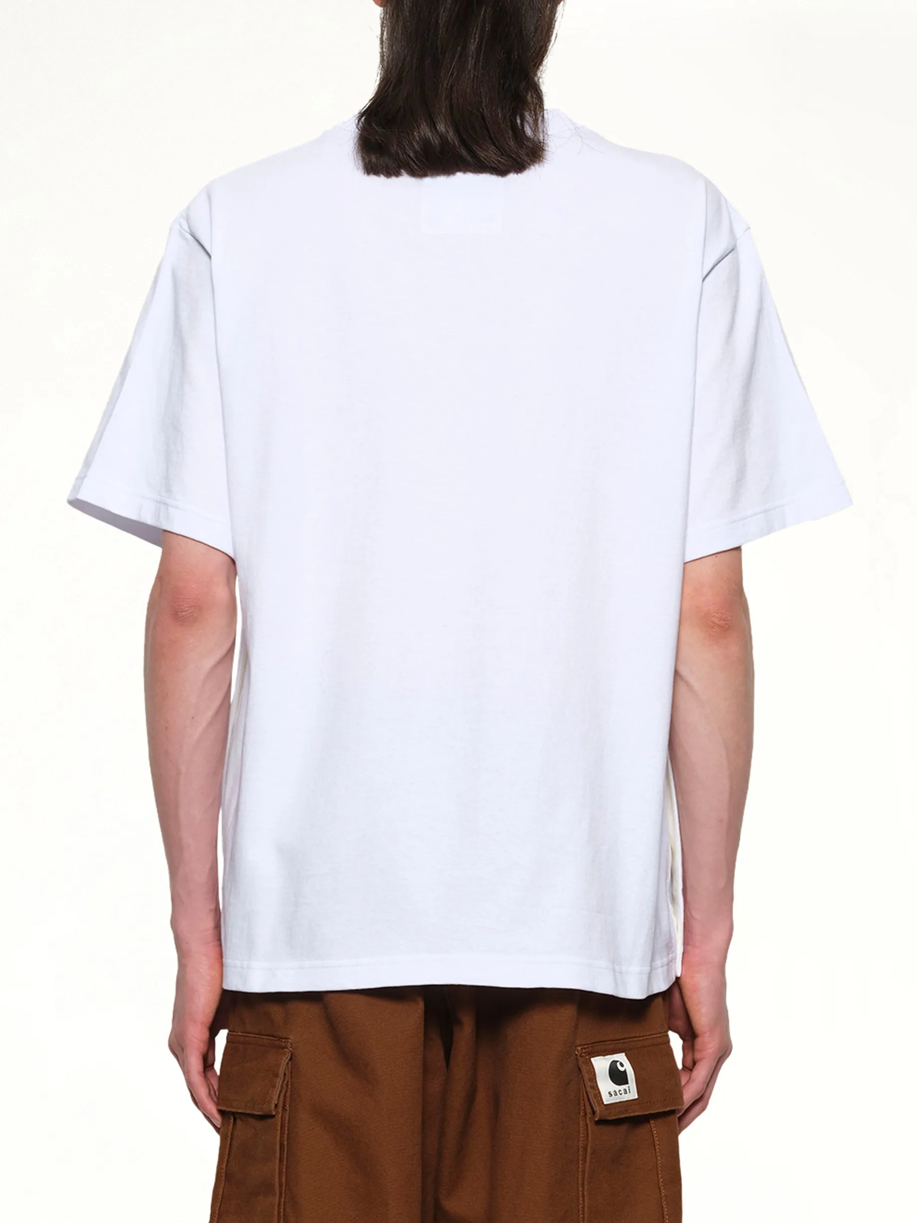 Carhartt WIP Cotton Jersey T-Shirt in White sold by MARAIS product image thumbnail 5