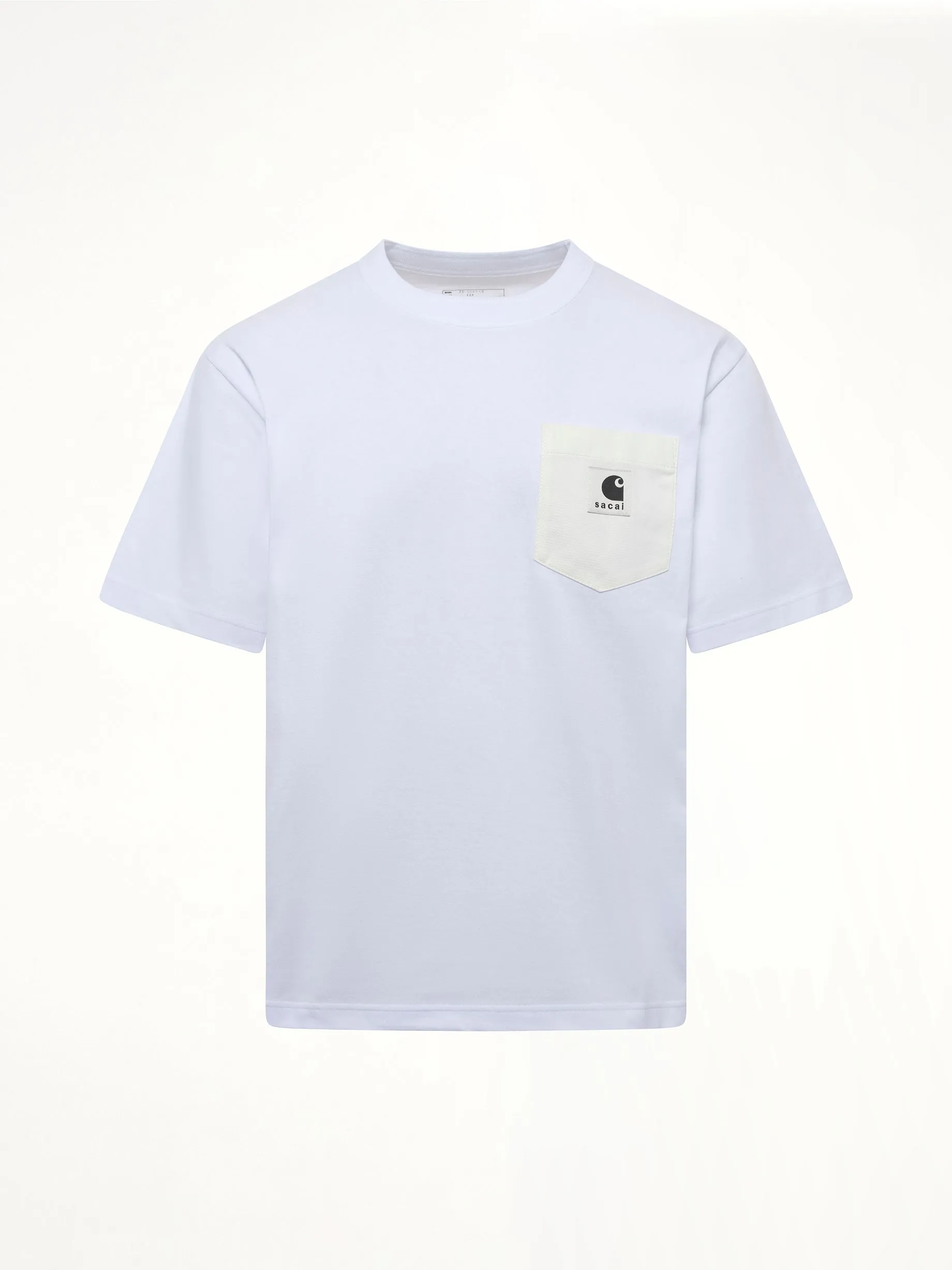 Carhartt WIP Cotton Jersey T-Shirt in White sold by MARAIS product image thumbnail 2