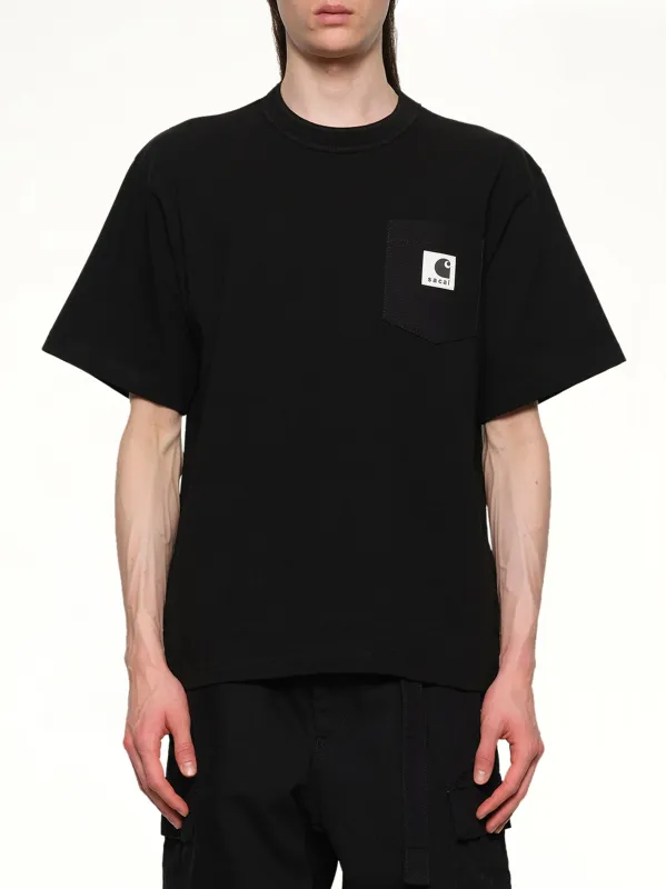 Carhartt WIP Cotton Jersey T-Shirt in Black sold by MARAIS