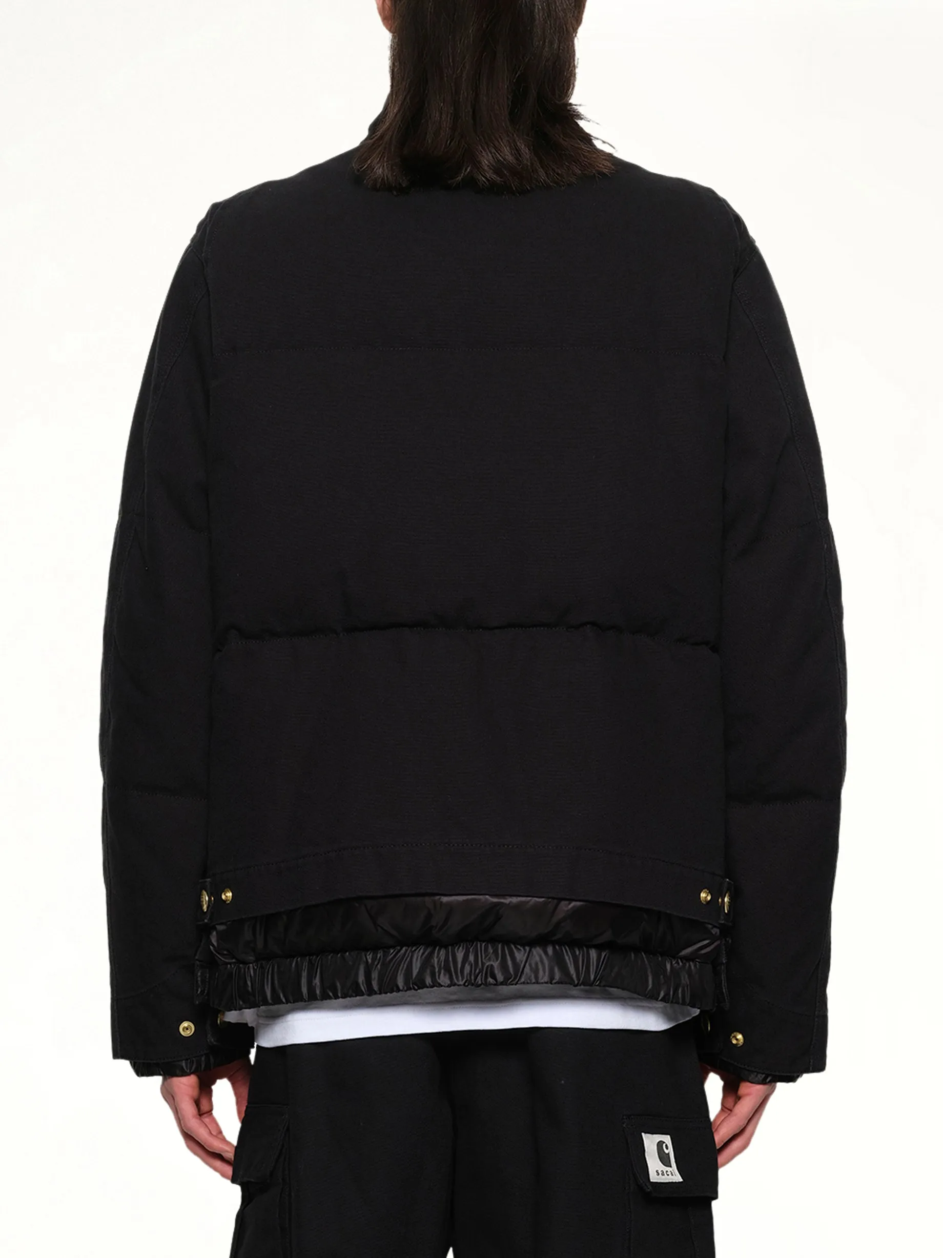 Carhartt WIP Washed Duck Puffer Jacket in Black sold by MARAIS product image thumbnail 5