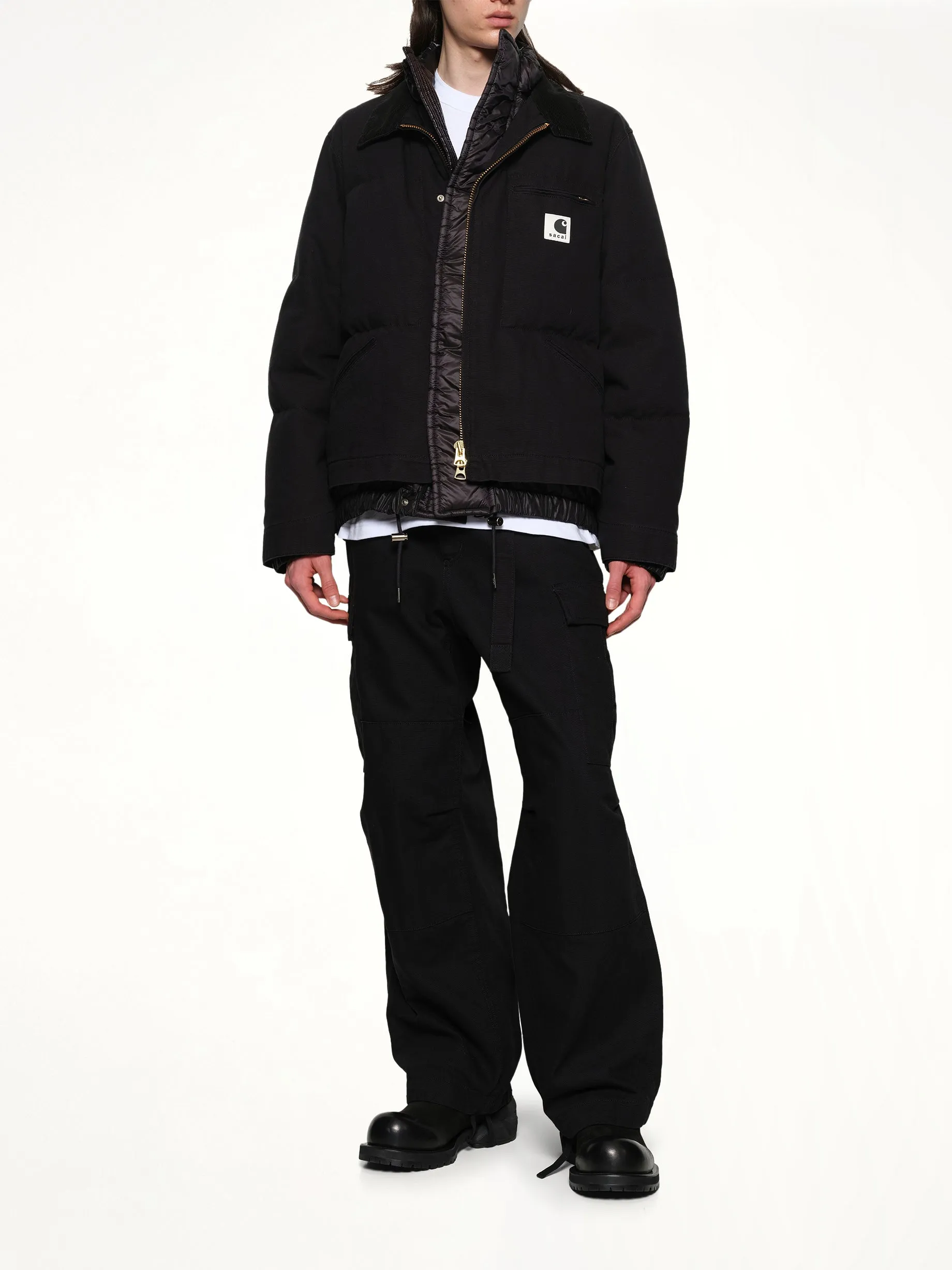 Carhartt WIP Washed Duck Puffer Jacket in Black sold by MARAIS product image thumbnail 4