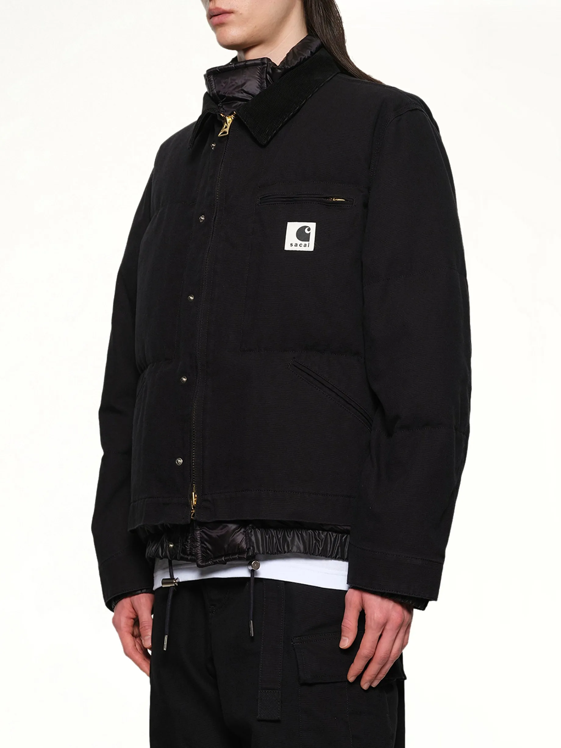 Carhartt WIP Washed Duck Puffer Jacket in Black sold by MARAIS product image thumbnail 3