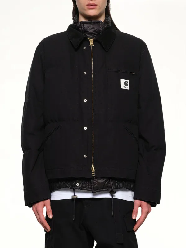 Carhartt WIP Washed Duck Puffer Jacket in Black sold by MARAIS