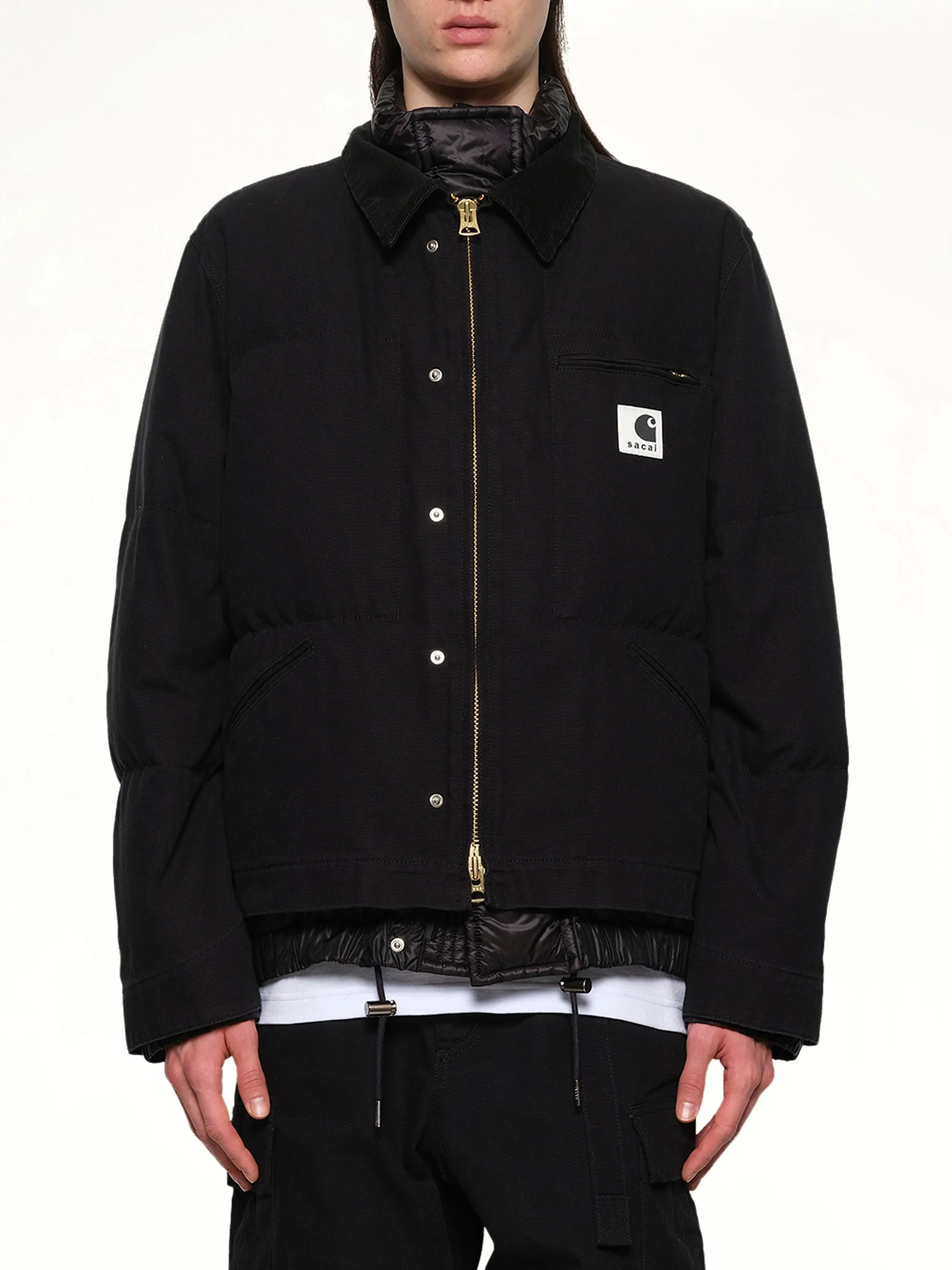 Carhartt WIP Washed Duck Puffer Jacket in Black sold by MARAIS
