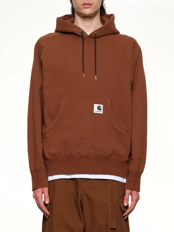 Carhartt WIP Cotton Jersey Hoodie in Dark Beige made by Sacai