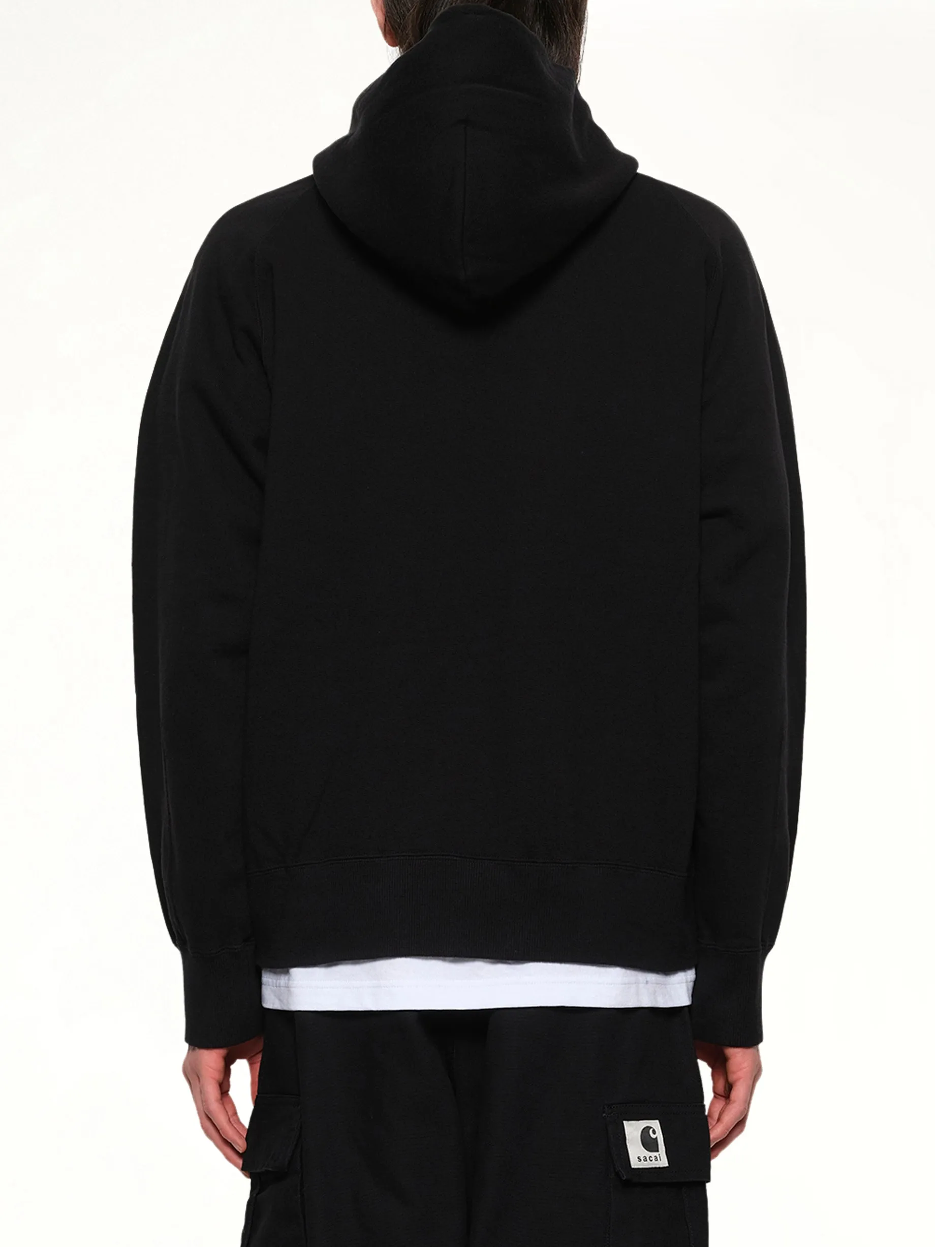 Carhartt WIP Cotton Jersey Hoodie in Black sold by MARAIS product image thumbnail 5