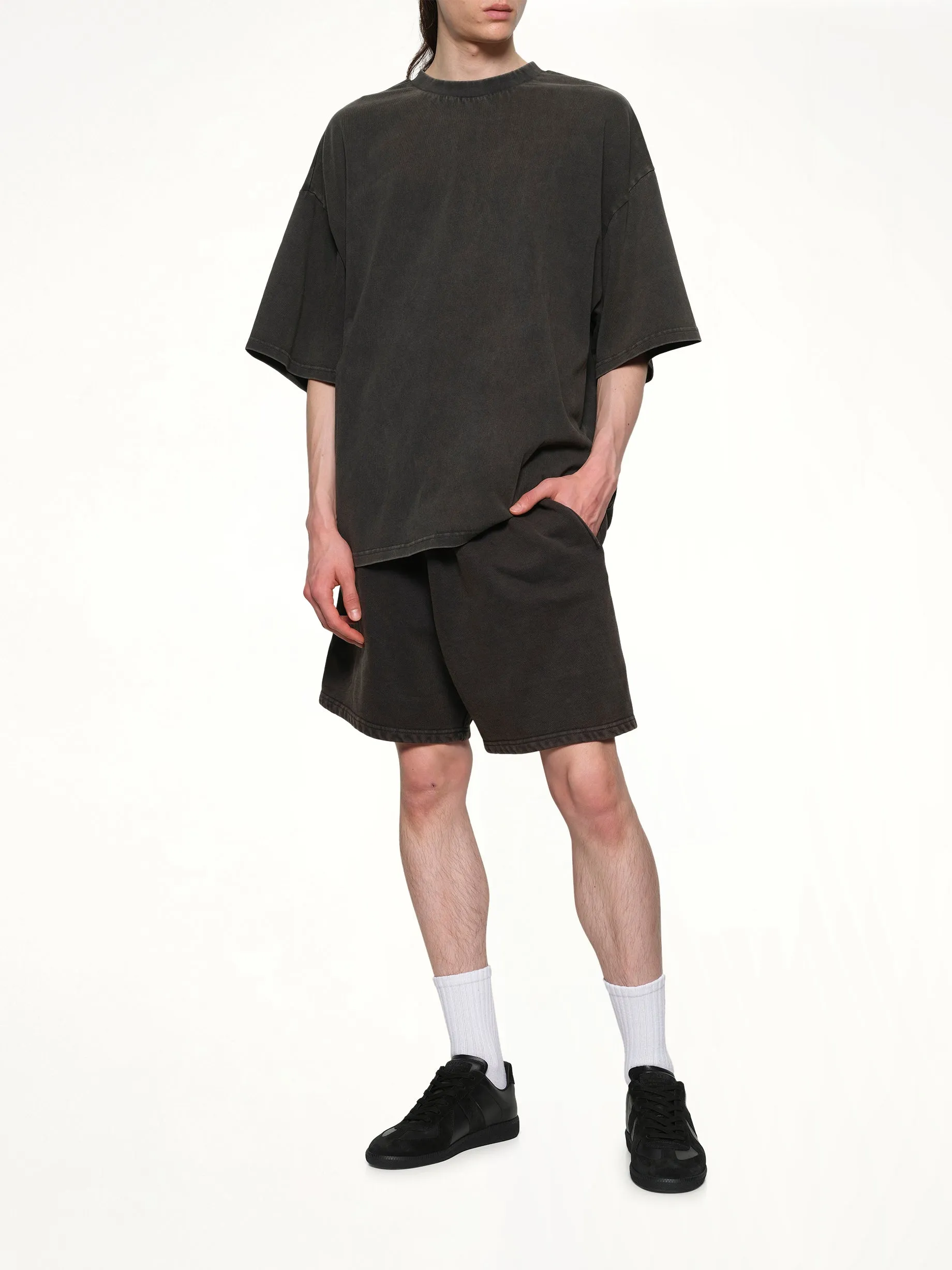 Standard Sweatshorts in Washed Black sold by MARAIS product image thumbnail 4