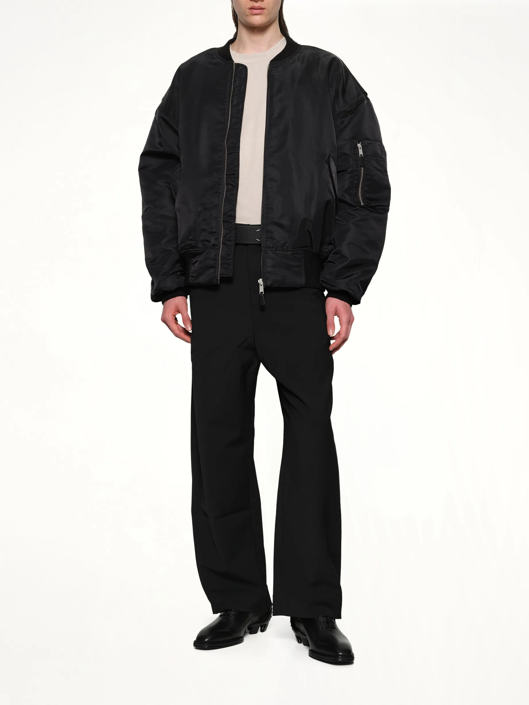Broad Bomber Jacket in Oil sold by MARAIS product image thumbnail 4