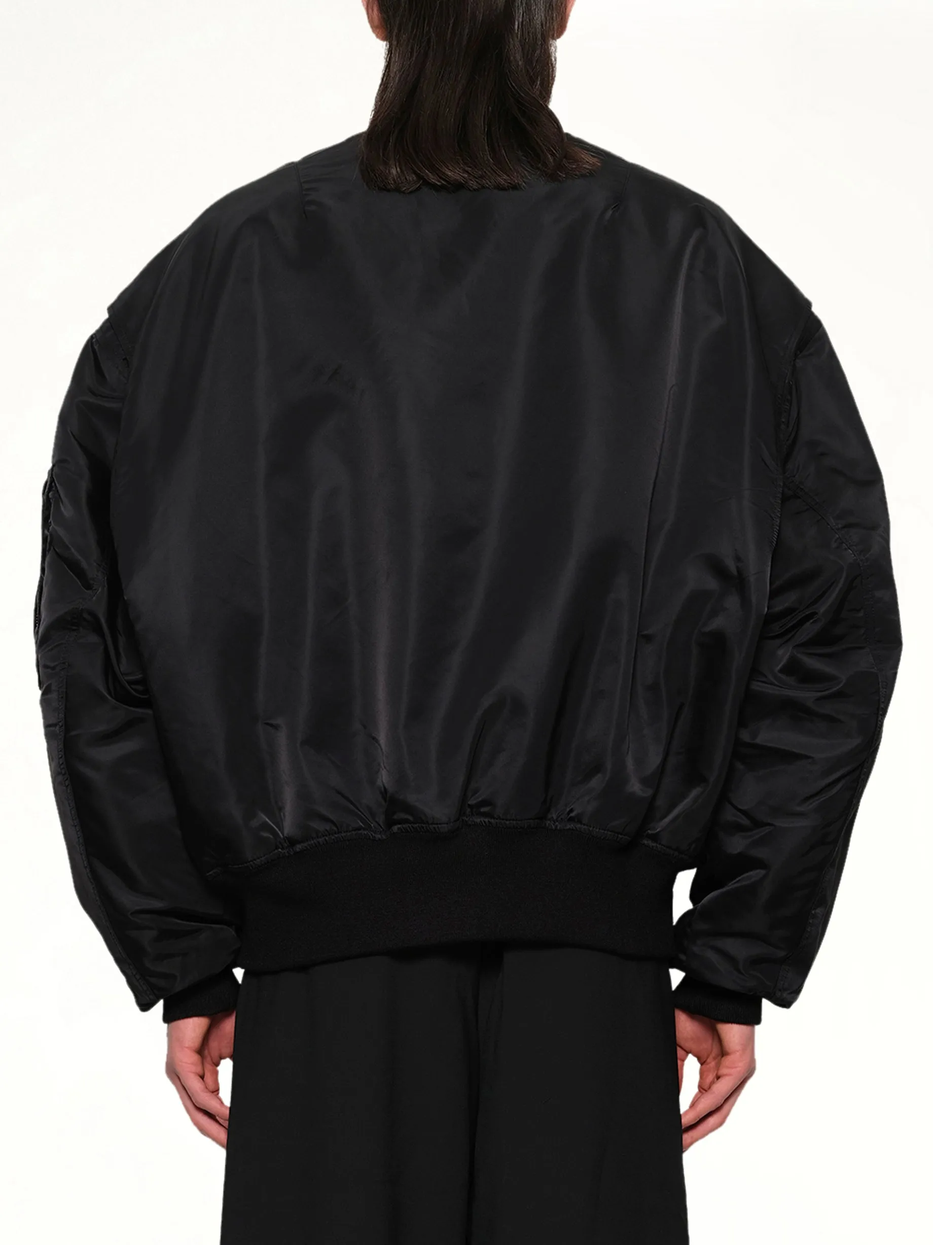 Broad Bomber Jacket in Oil sold by MARAIS product image thumbnail 5