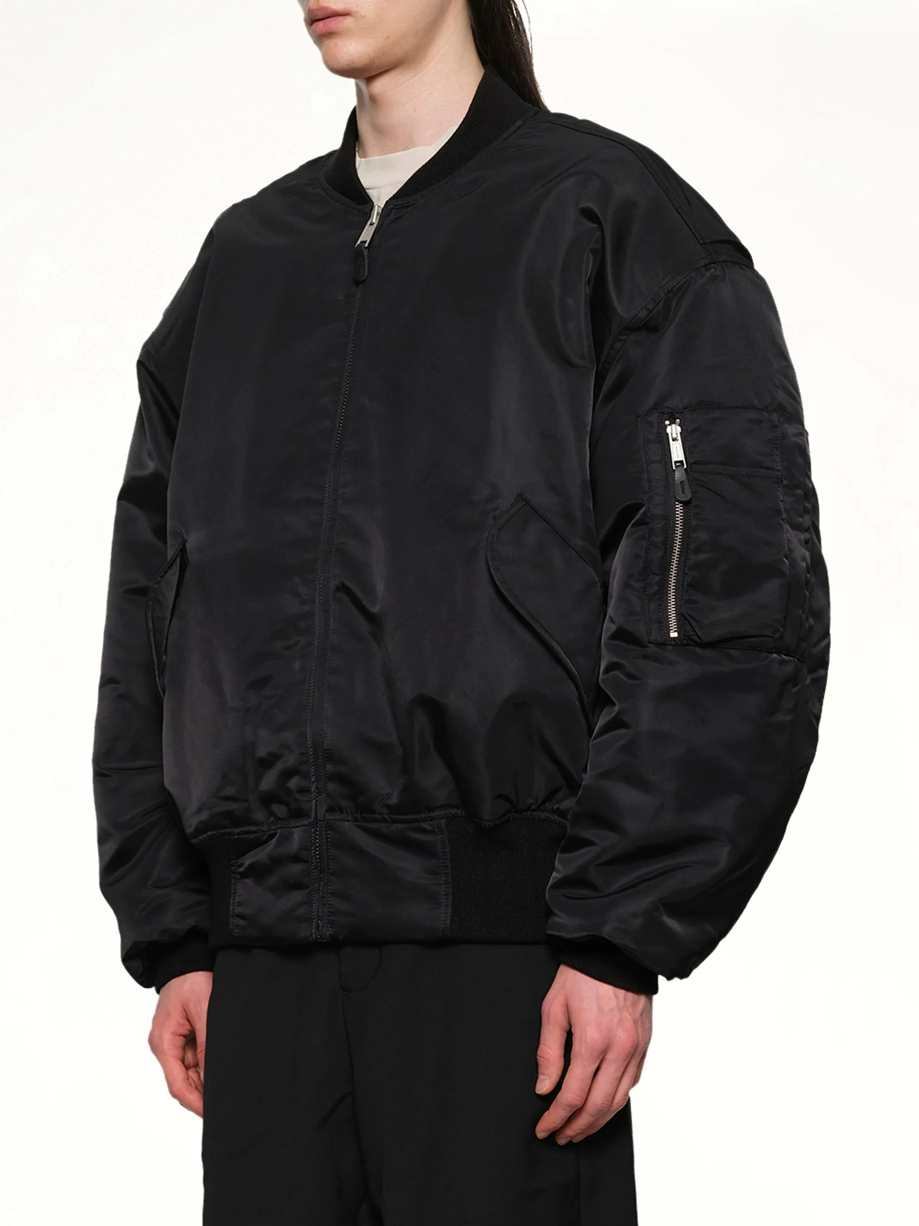 Broad Bomber Jacket in Oil sold by MARAIS product image thumbnail 3