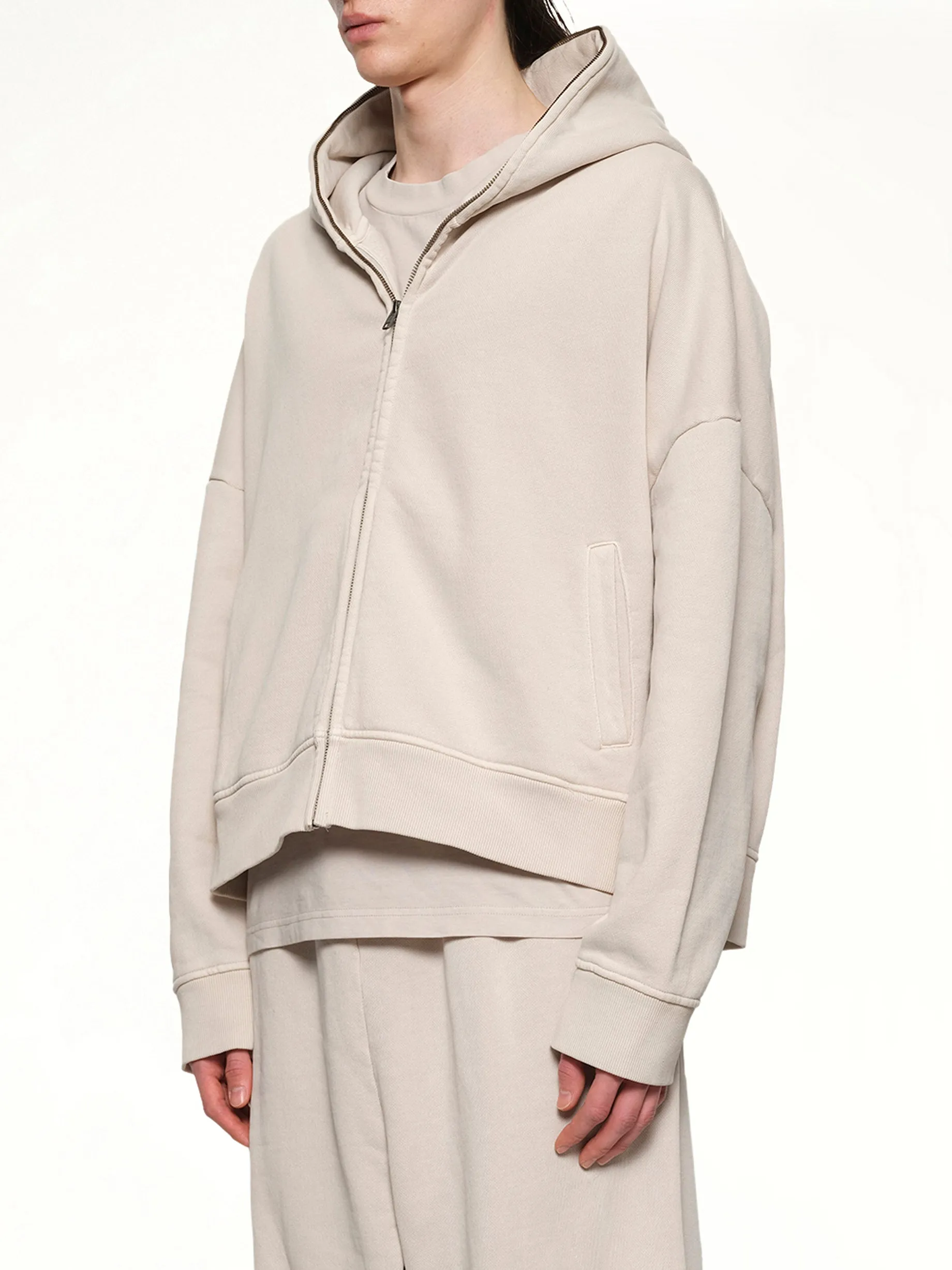 Eternal Zip Hoodie in Off White sold by MARAIS product image thumbnail 3