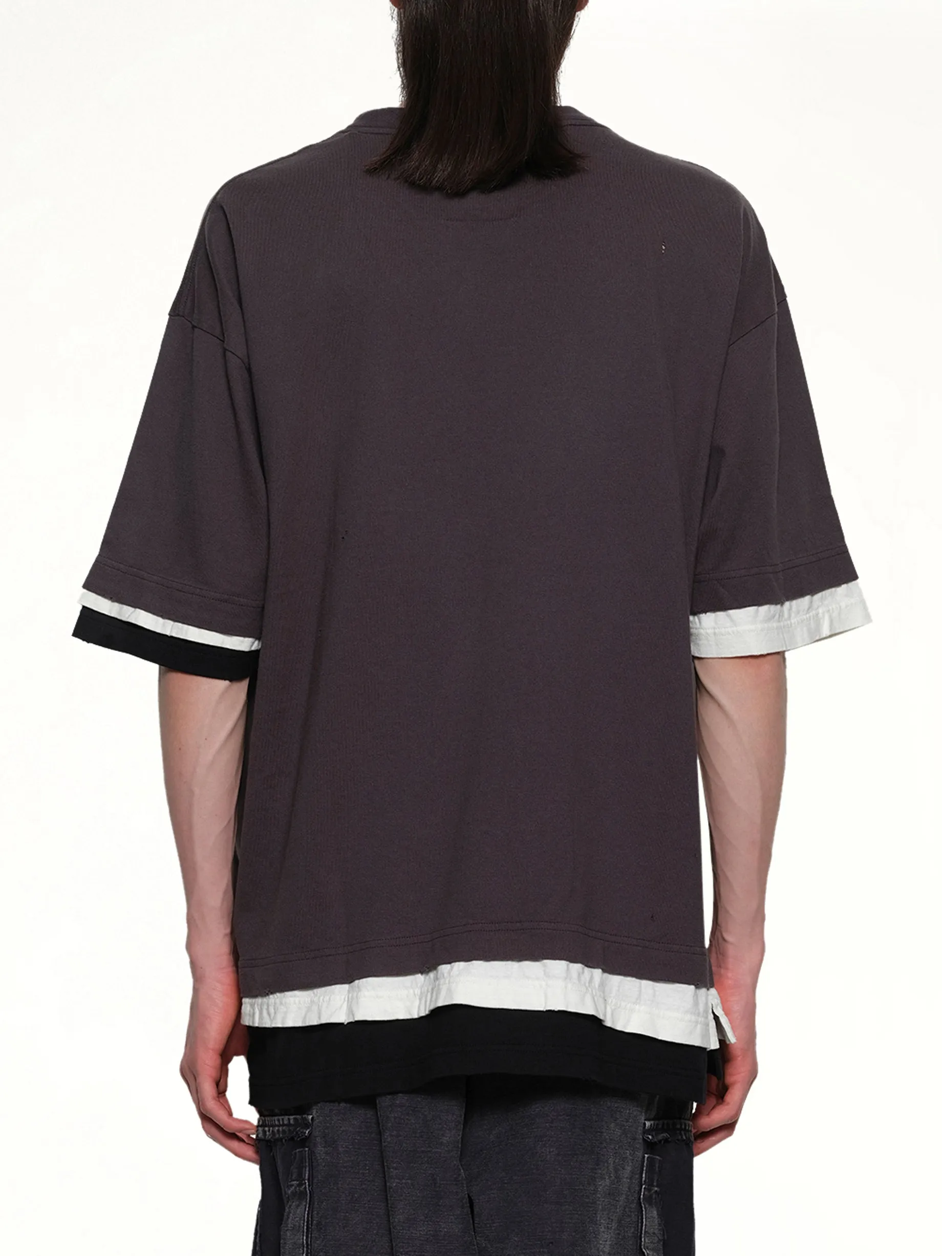 Triple Layered T-Shirt in Black sold by MARAIS product image thumbnail 5