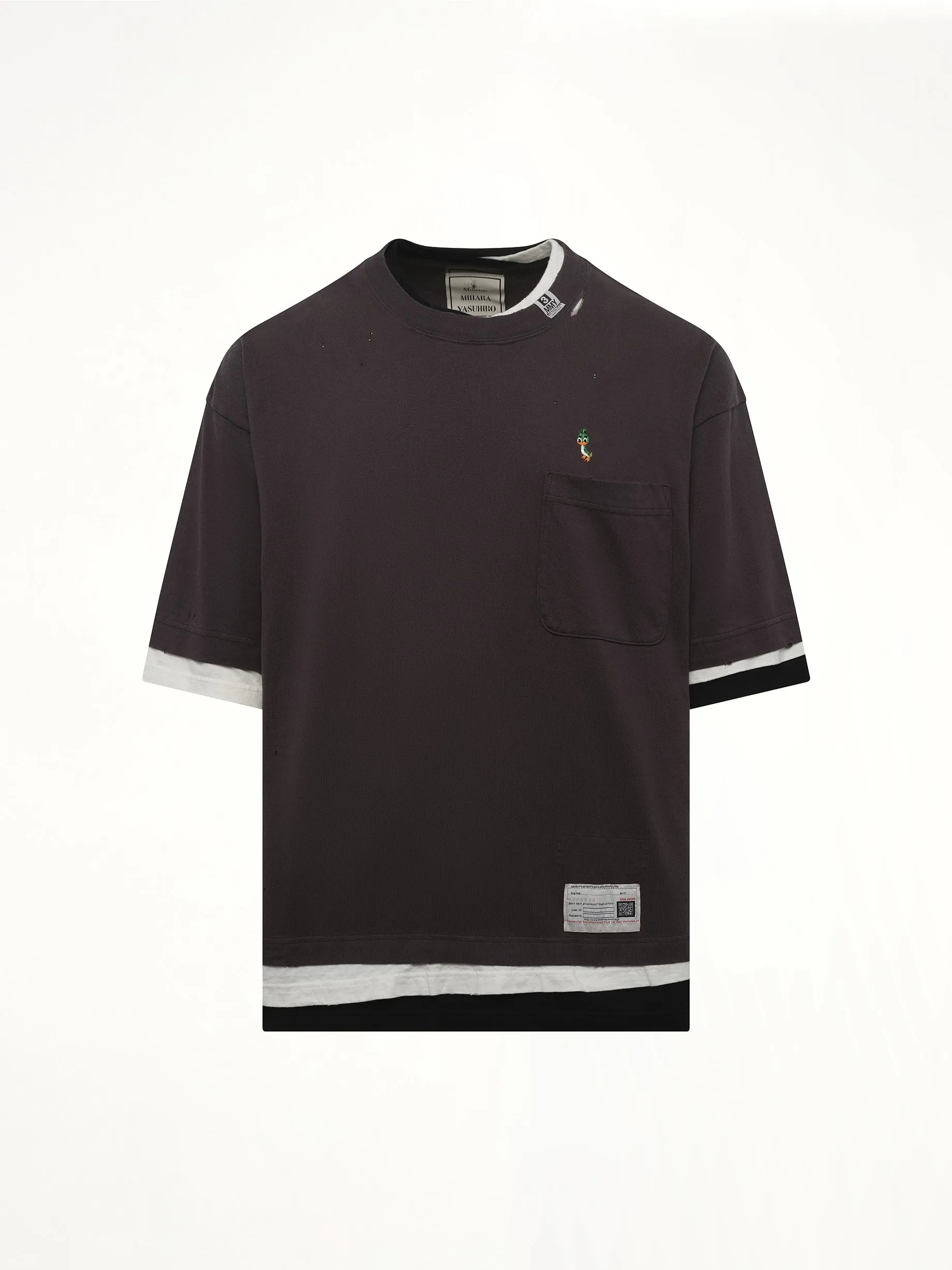 Triple Layered T-Shirt in Black sold by MARAIS product image thumbnail 2