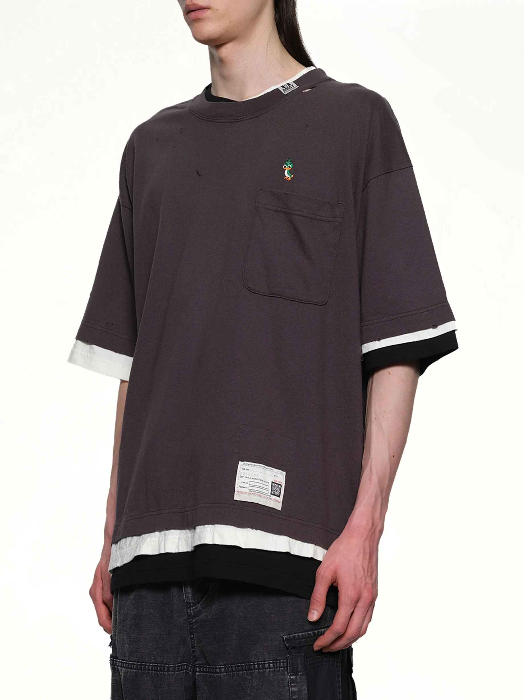 Triple Layered T-Shirt in Black sold by MARAIS product image thumbnail 3