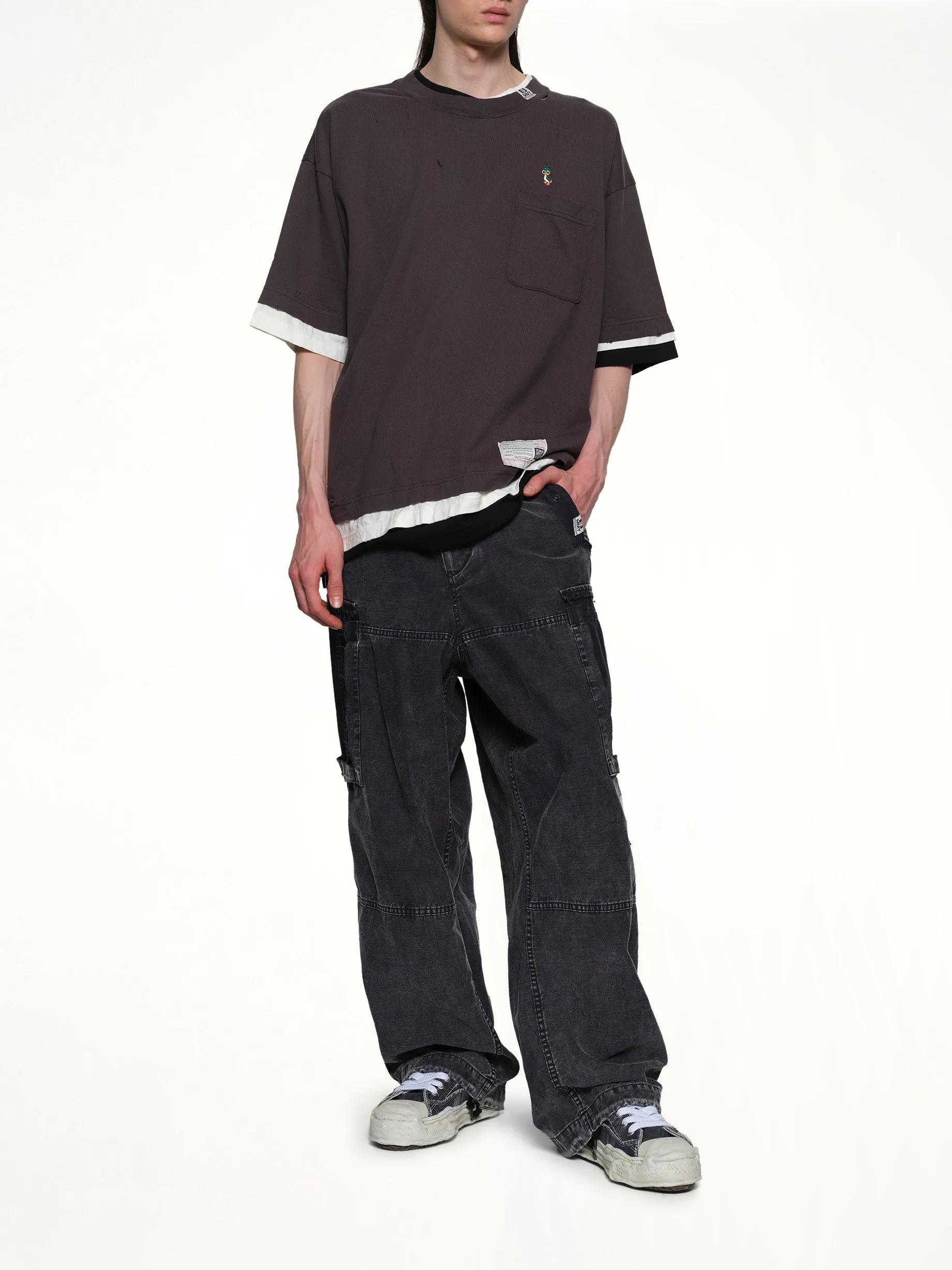 Triple Layered T-Shirt in Black sold by MARAIS product image thumbnail 4