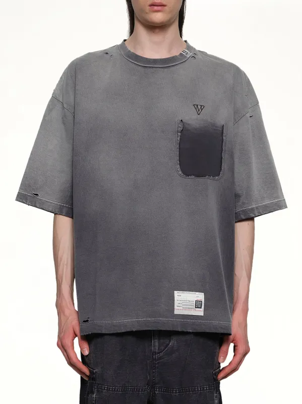 Sun Faded T-Shirt in Black sold by MARAIS