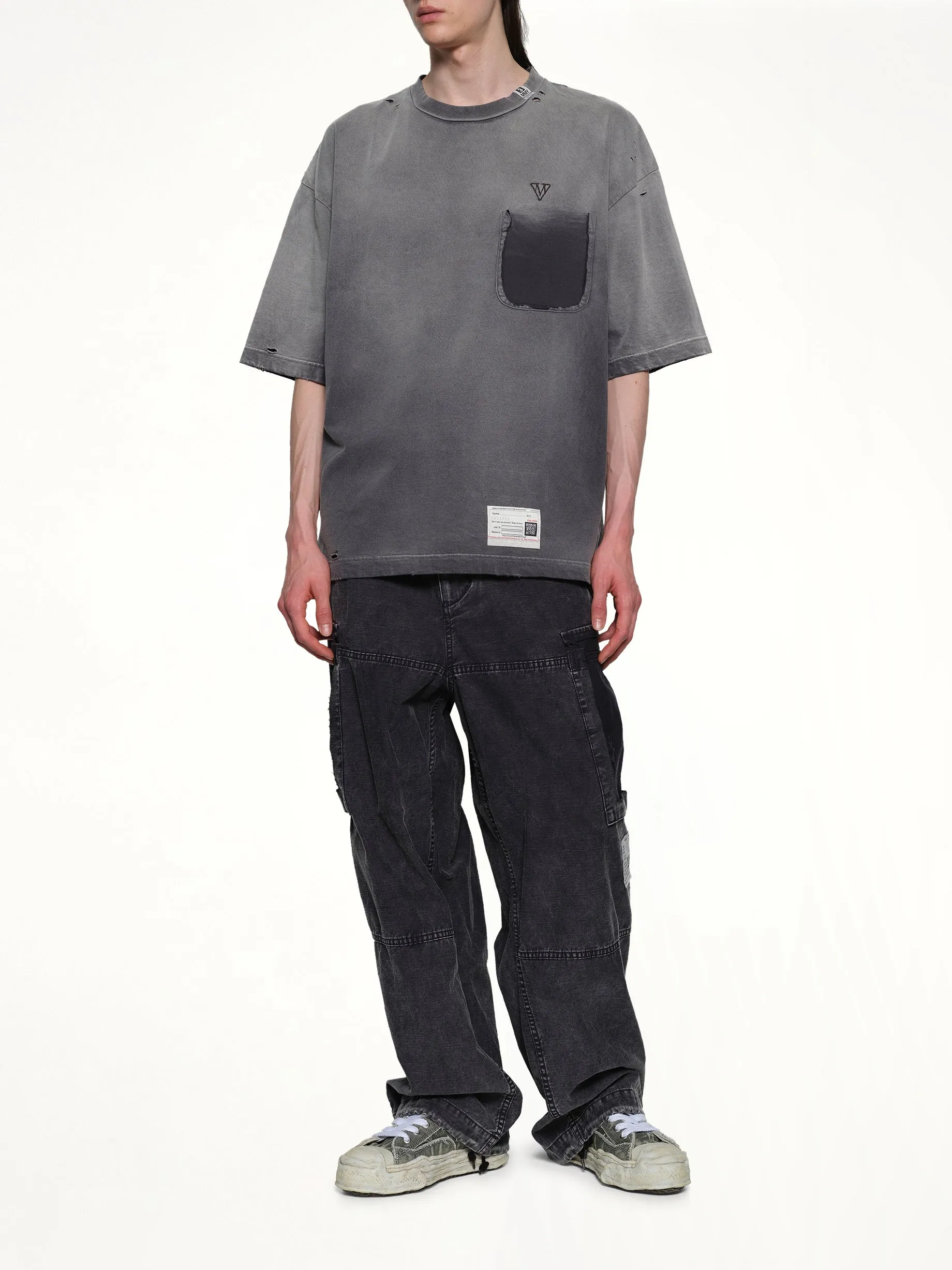 Sun Faded T-Shirt in Black sold by MARAIS product image thumbnail 4