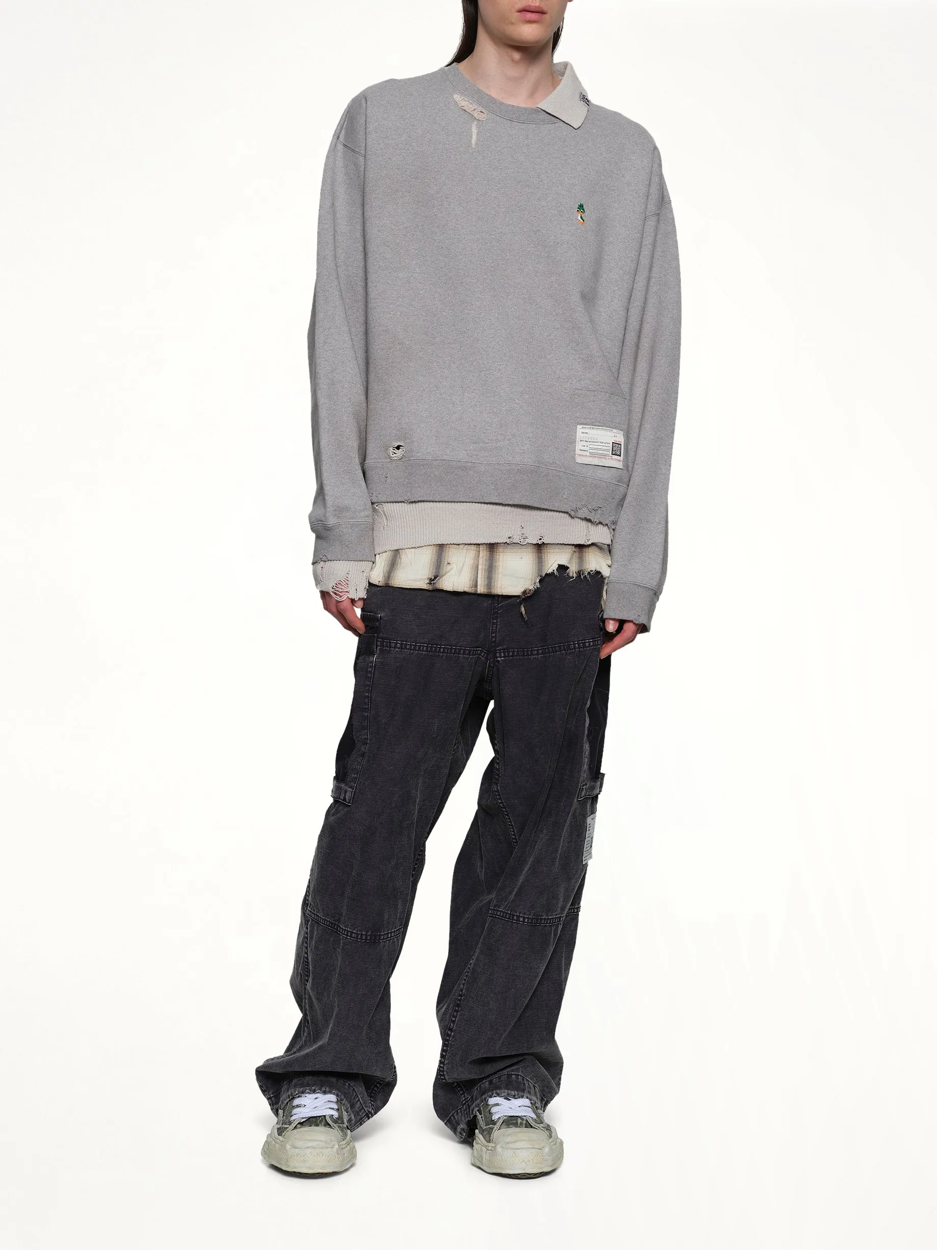 Triple Layered Pullover in Gray sold by MARAIS product image thumbnail 4