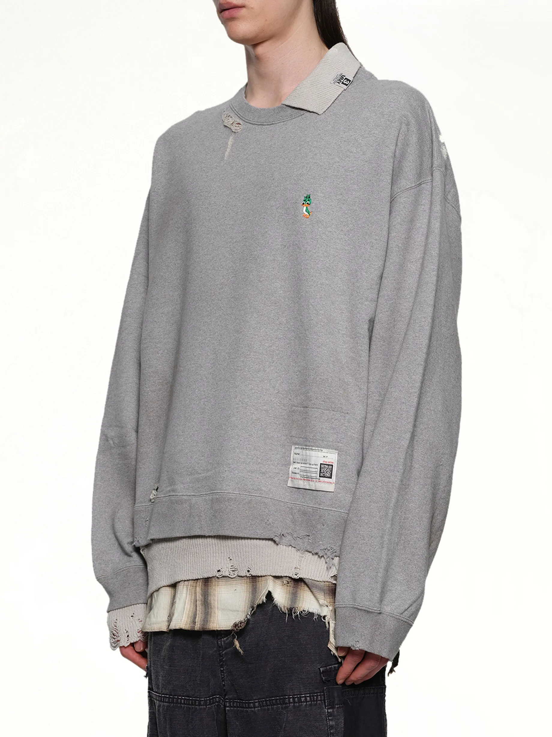 Triple Layered Pullover in Gray sold by MARAIS product image thumbnail 3