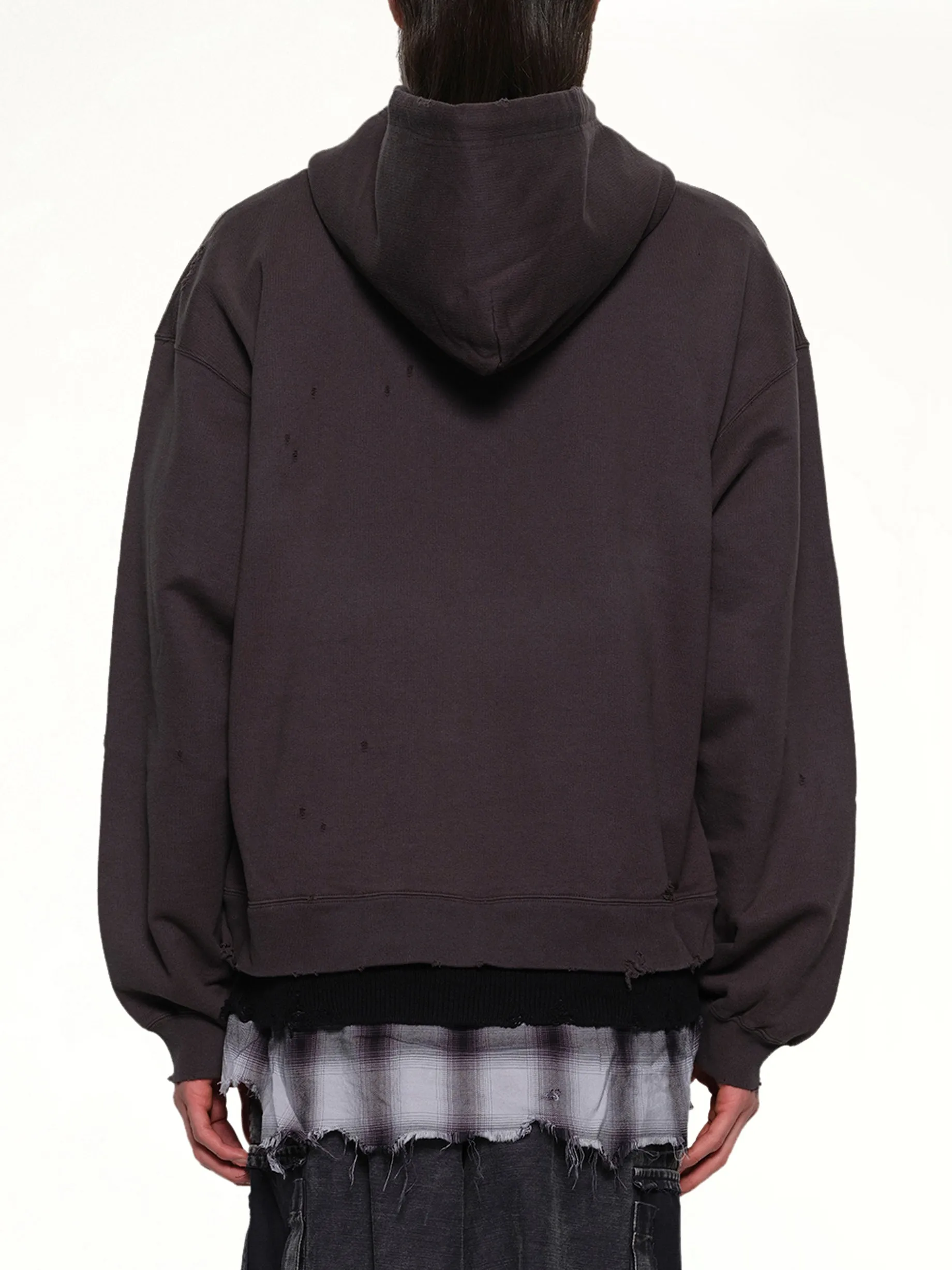Triple Layered Half Zip Hoodie in Black sold by MARAIS product image thumbnail 5