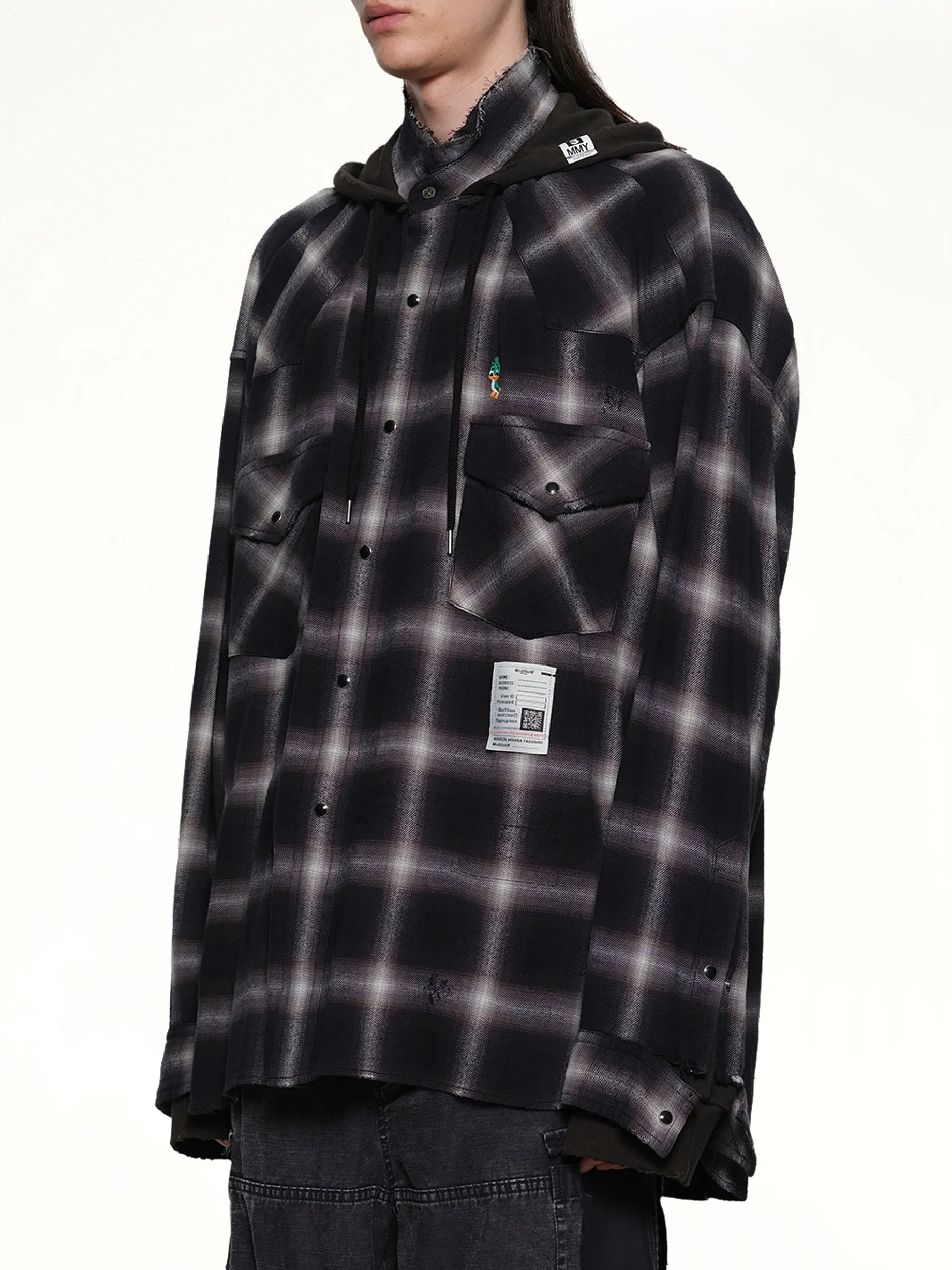 Sweat Hoodie LS Shirt in Black sold by MARAIS product image thumbnail 3