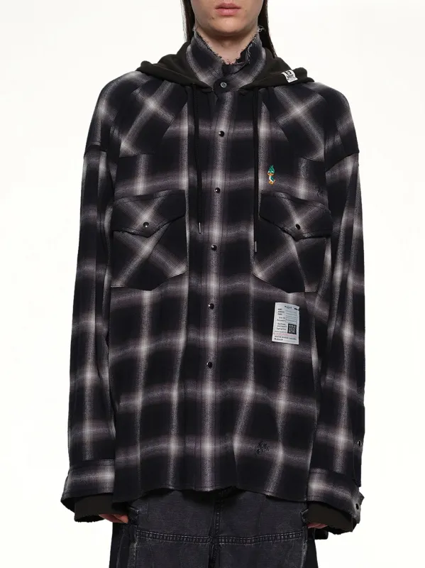 Sweat Hoodie LS Shirt in Black made by Maison MIHARA YASUHIRO