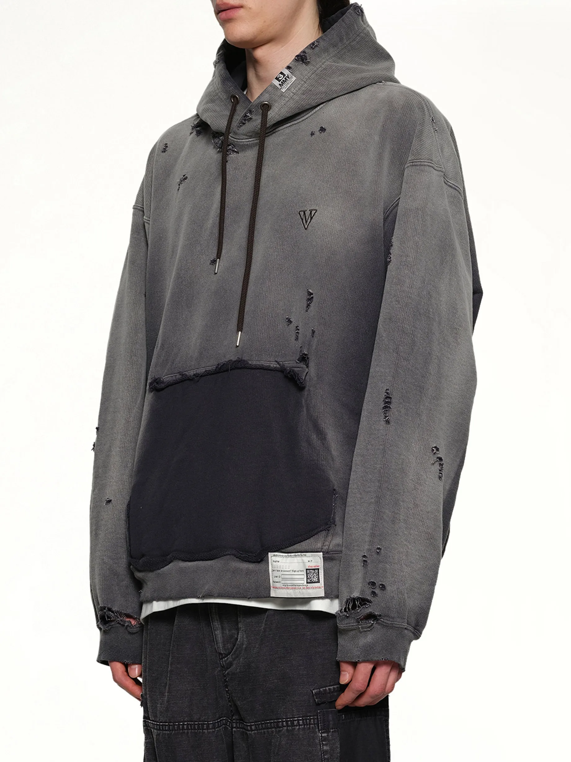Sun Faded Hoodie in Black sold by MARAIS product image thumbnail 3