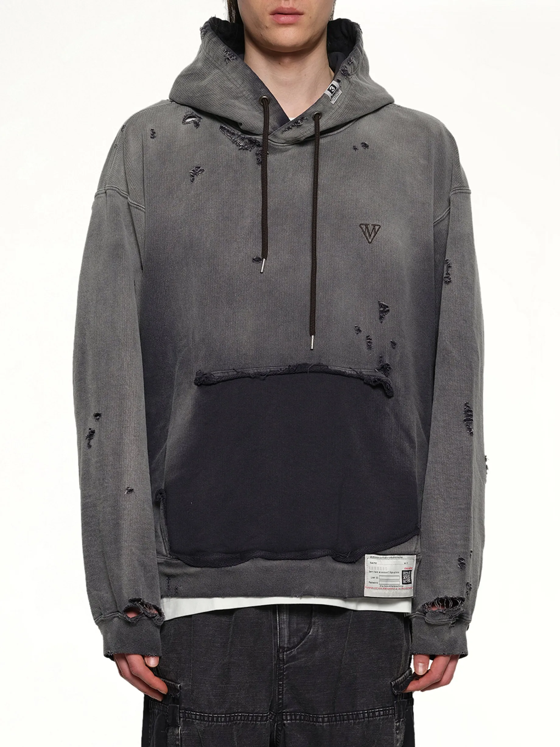 Sun Faded Hoodie in Black sold by MARAIS