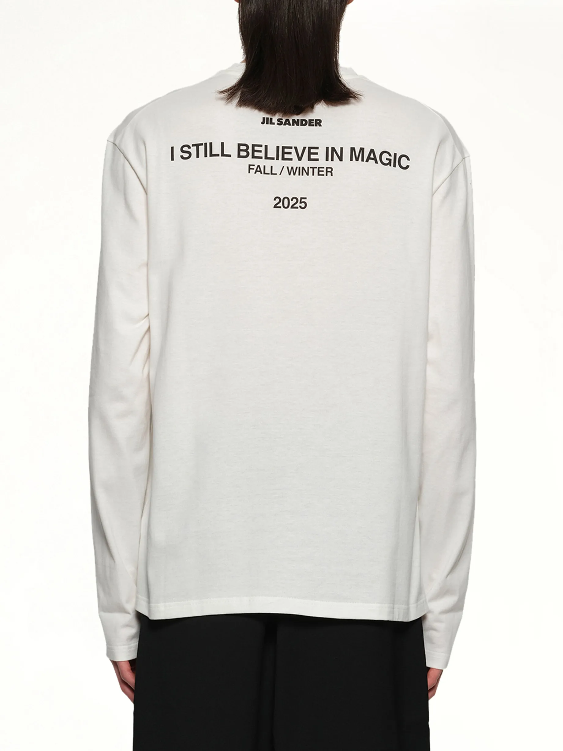 Long Sleeve Logo T-Shirt in Coconut sold by MARAIS product image thumbnail 5