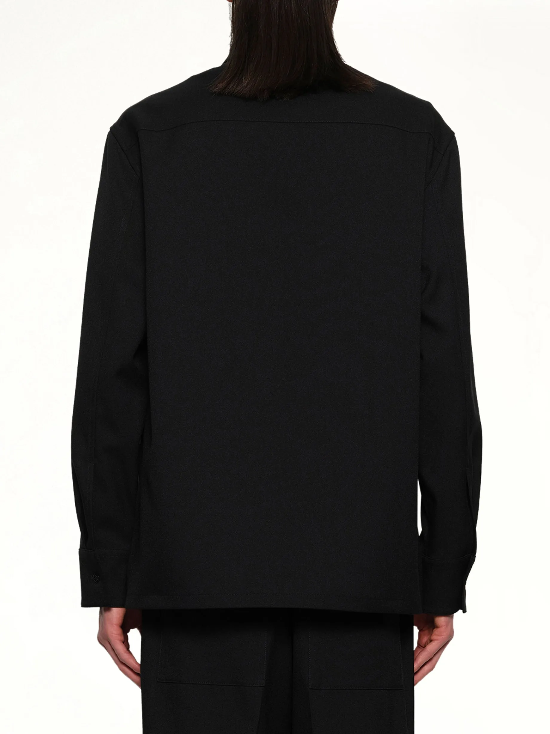 Zip-up Shirt in Black sold by MARAIS product image thumbnail 5