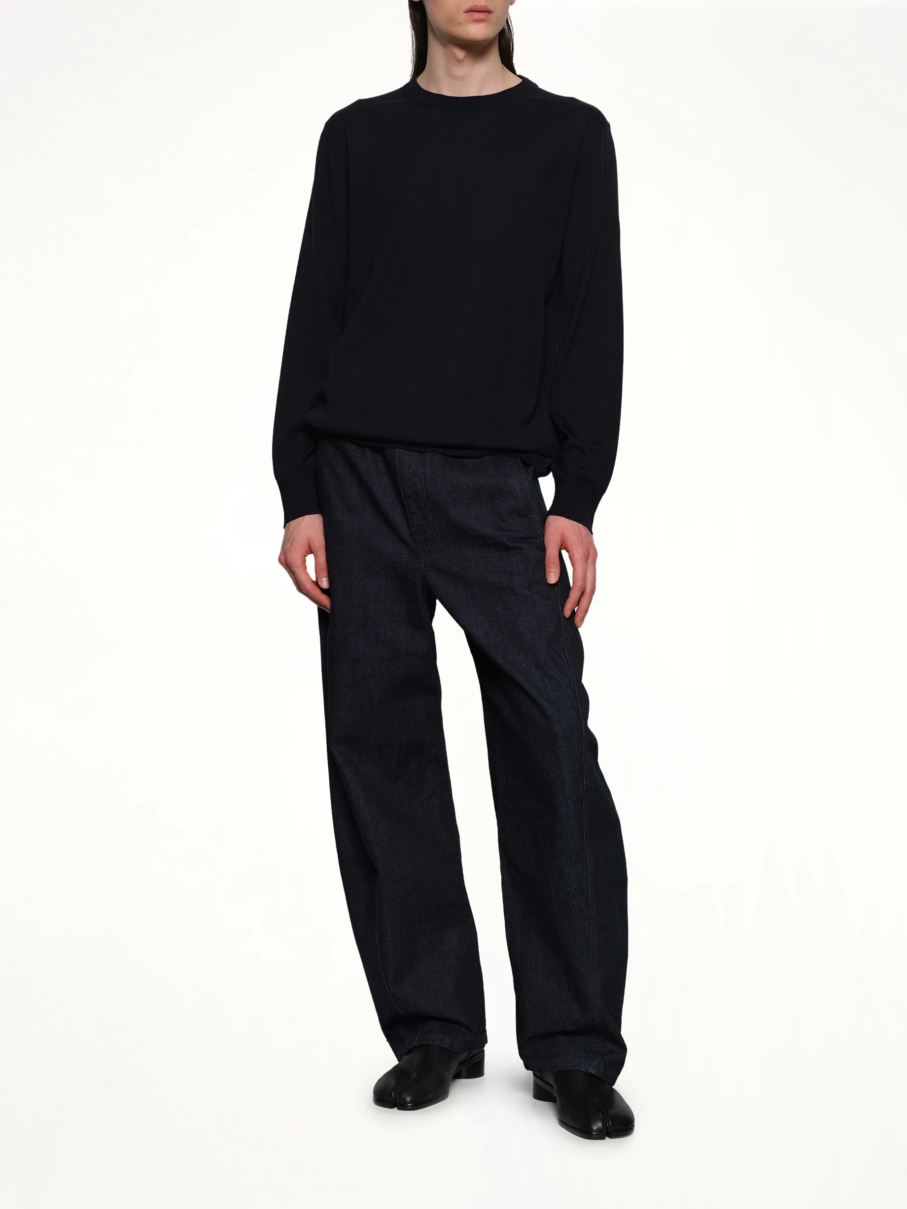 Heavy Weight Merino Wool in Midnight sold by MARAIS product image thumbnail 4