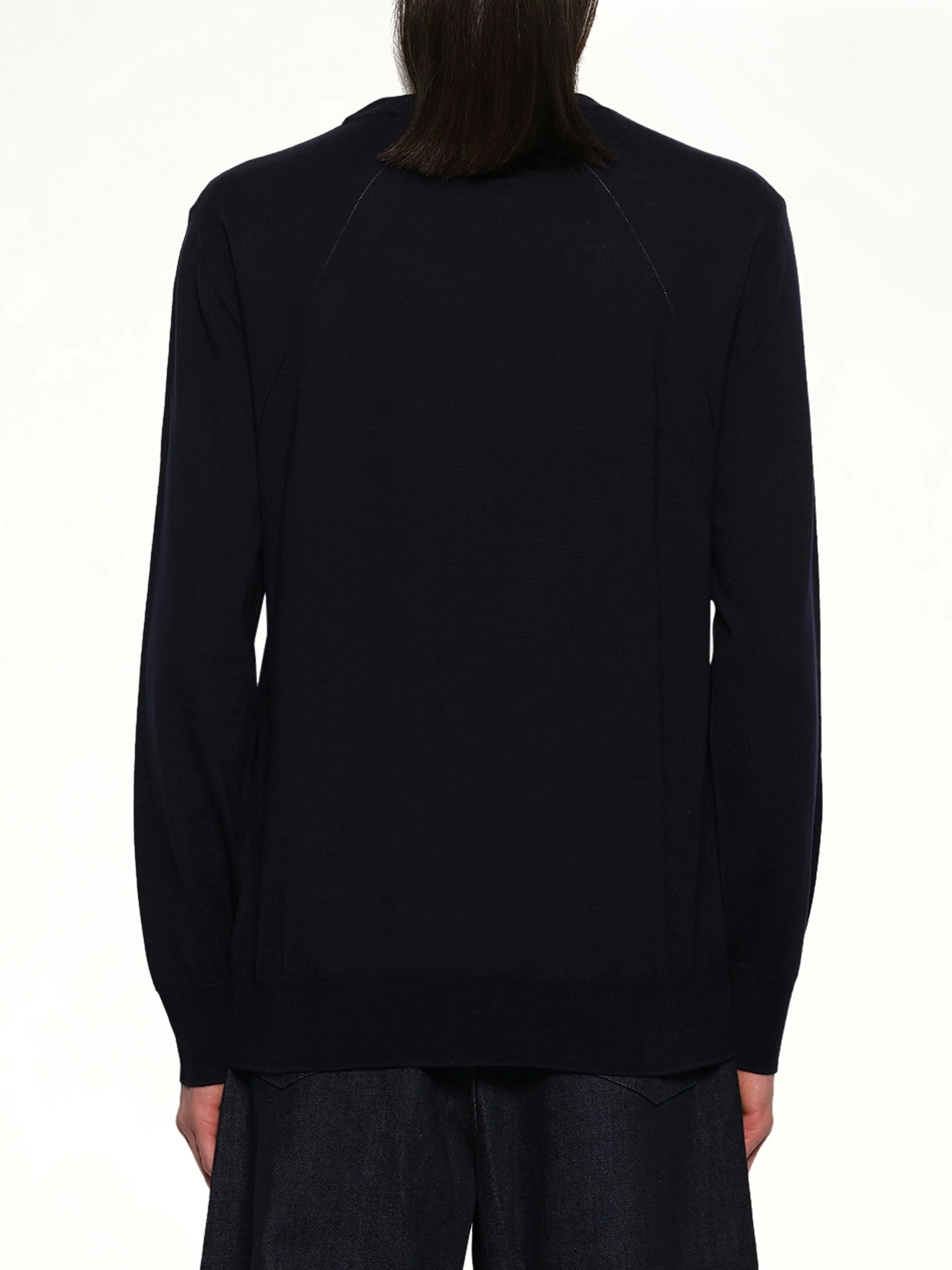 Heavy Weight Merino Wool in Midnight sold by MARAIS product image thumbnail 5