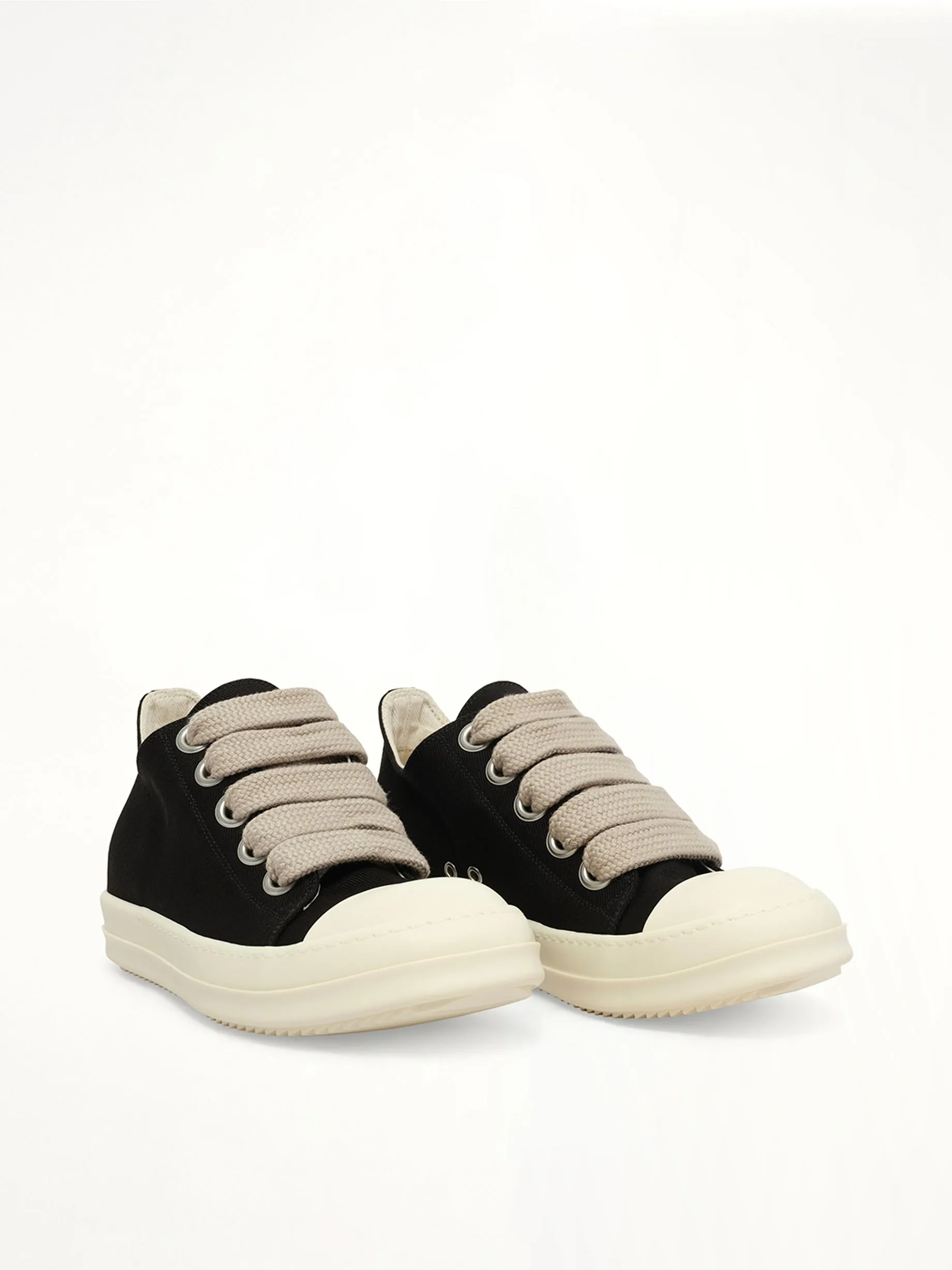 Jumbolace Low Sneaks in Black/Milk/Milk sold by MARAIS product image thumbnail 2