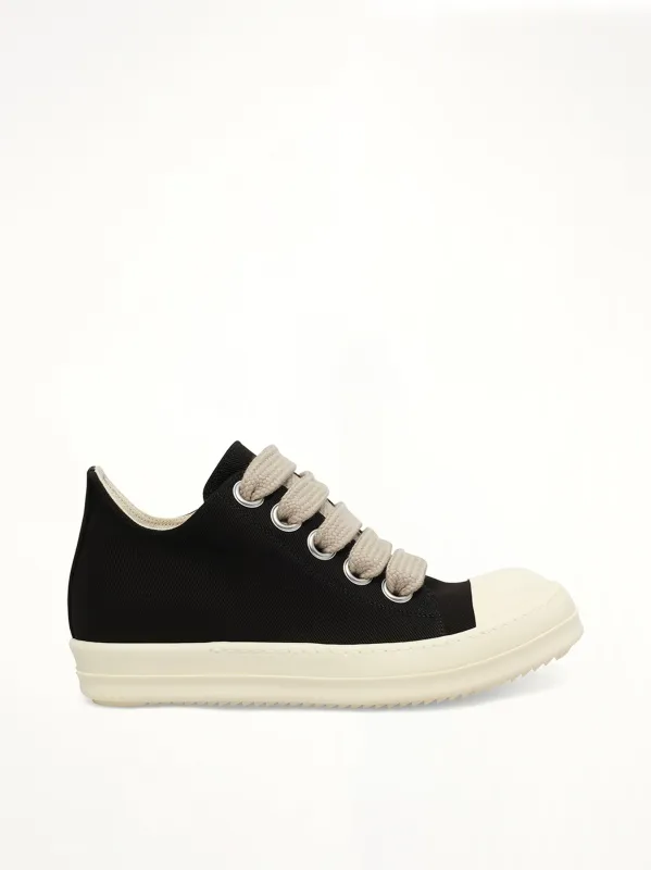 Jumbolace Low Sneaks in Black/Milk/Milk sold by MARAIS